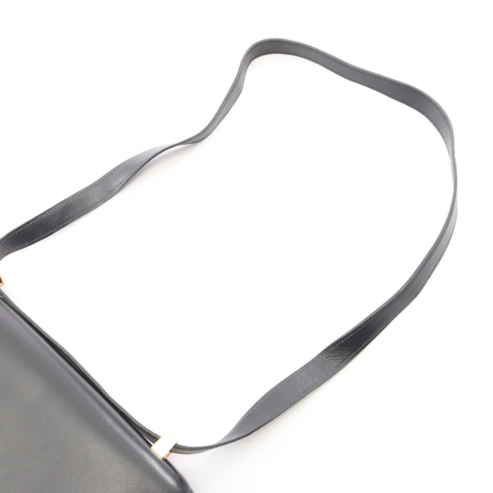 Hermes Constance Black Box Calf Leather Handbag Shoulder Bag (Pre-Owned)