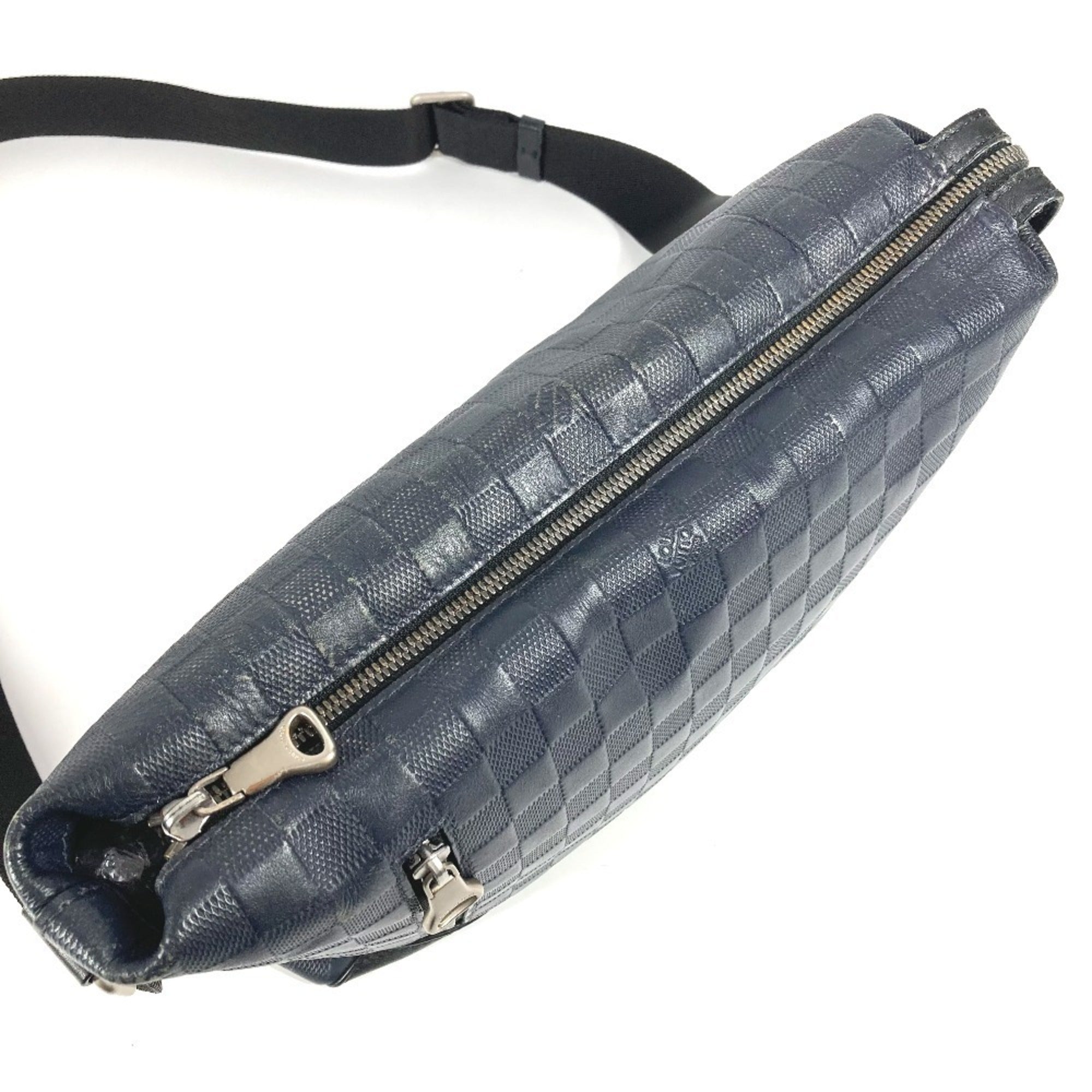 Louis Vuitton Black Galle Navy Damier Infini Shoulder Bag (Pre-Owned)