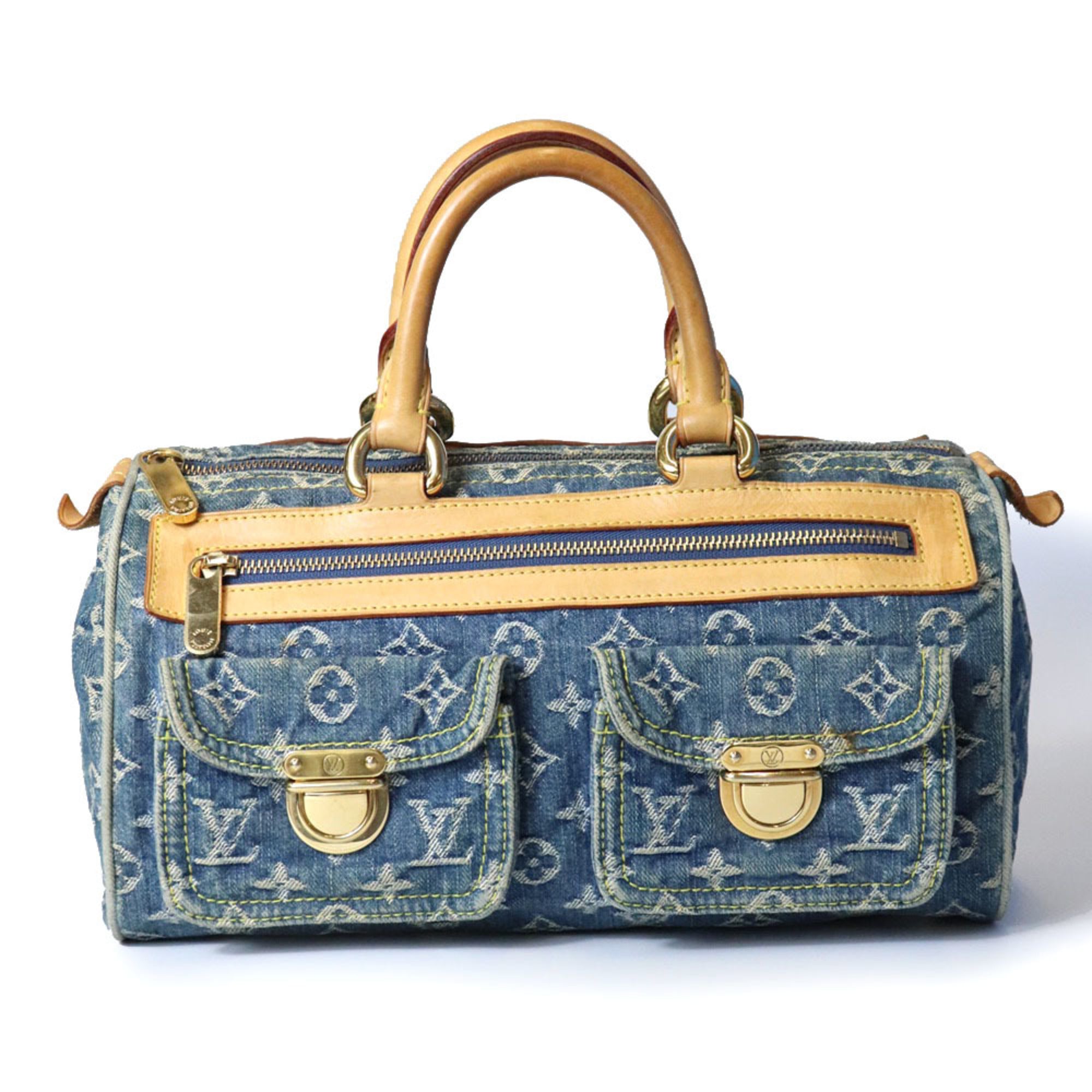 Louis Vuitton Blue Monogram Monogram Denim Handbag (Pre-Owned)
