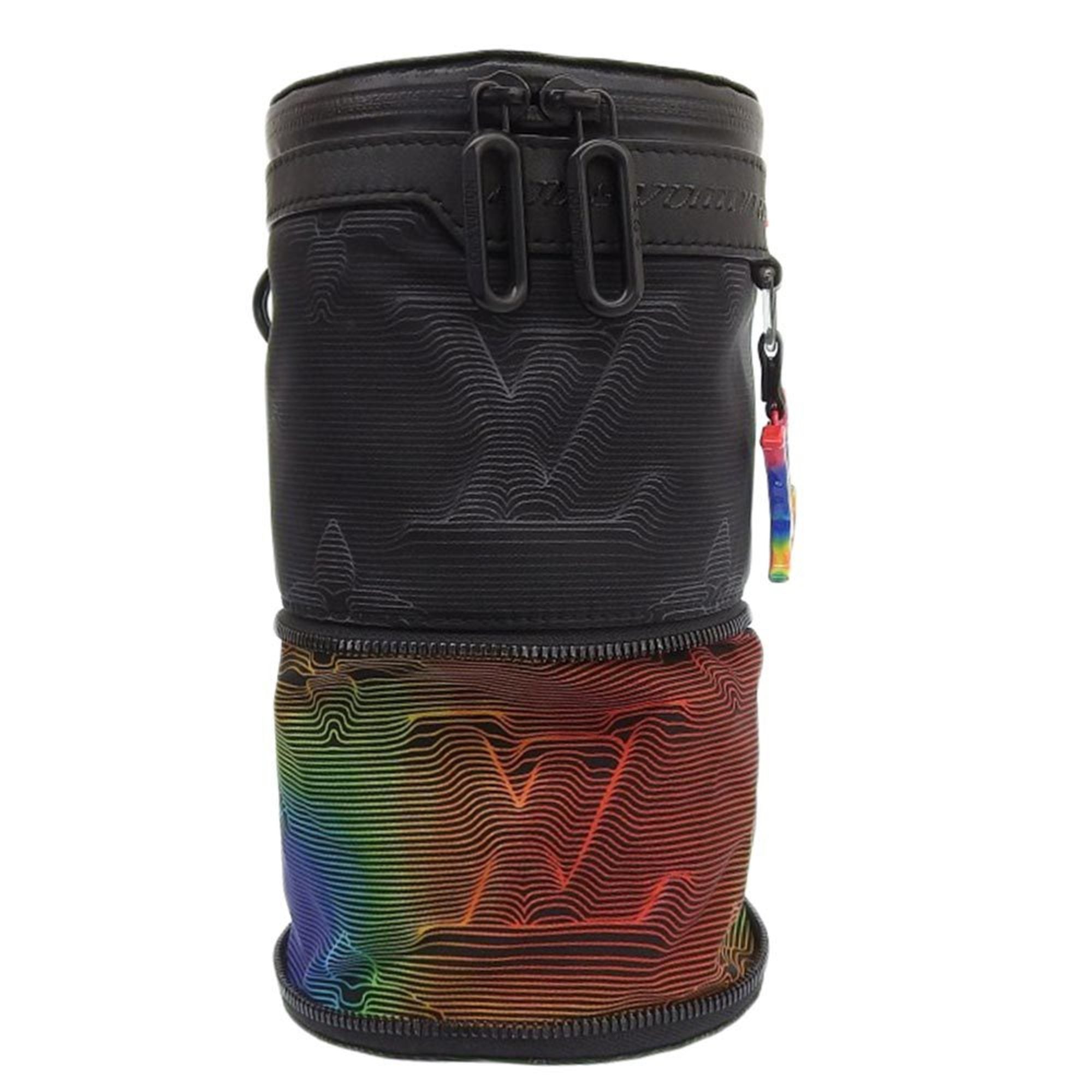 Louis Vuitton Black Multi-Color Nylon Shoulder Bag (Pre-Owned)