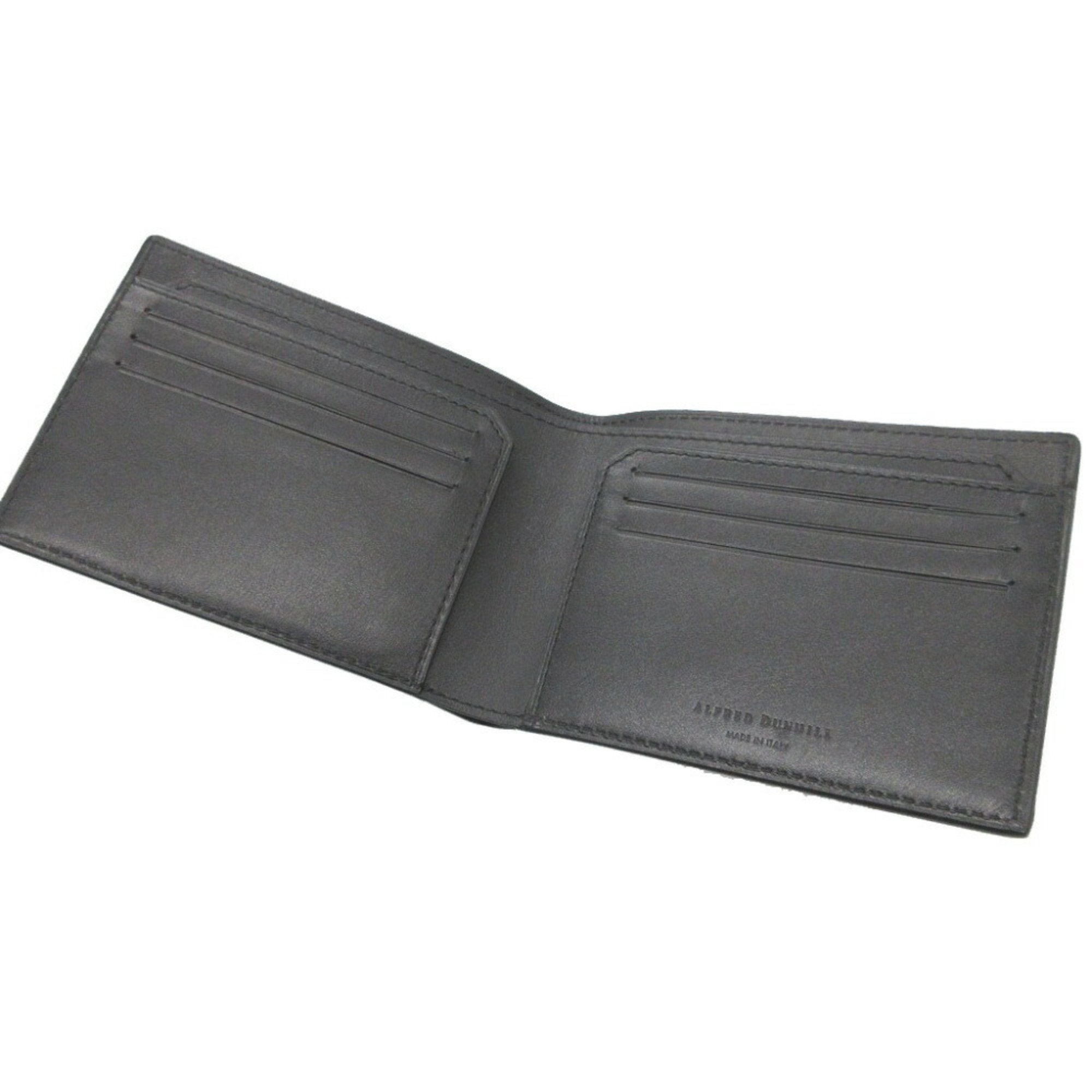 Dunhill Black Leather Bill Wallet (Bi-Fold) (Pre-Owned)