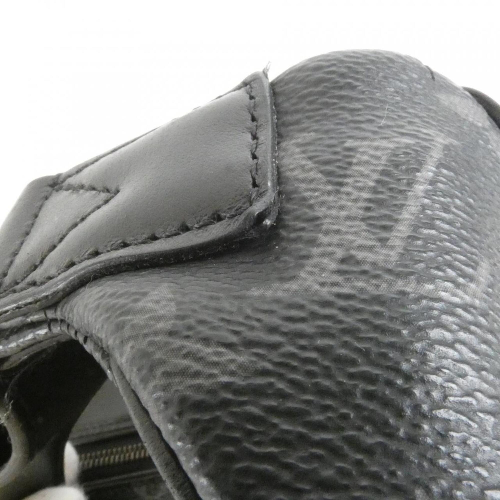 Louis Vuitton Black Coated Canvas Shoulder Bag (Pre-Owned)
