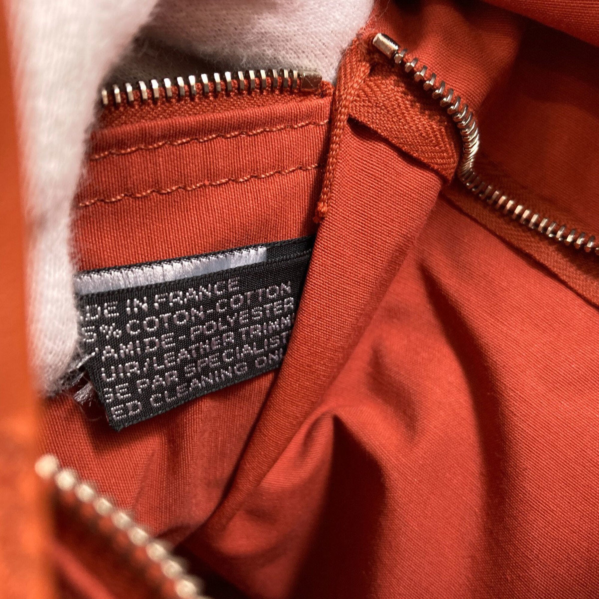 Hermes Orange Cotton Polyester Tote Bag (Pre-Owned)