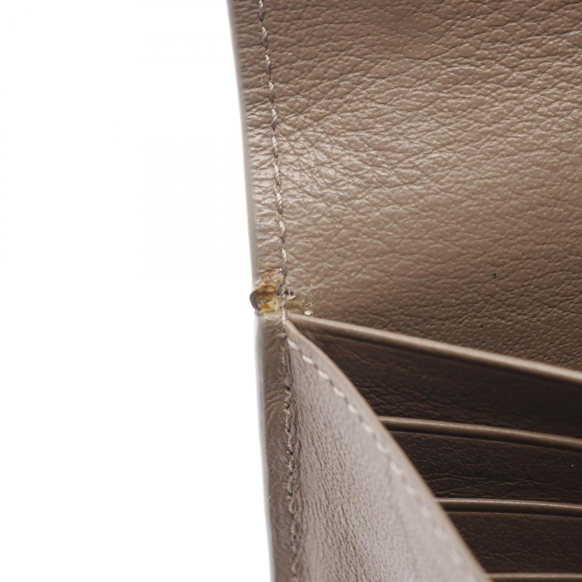 Balenciaga Gray Leather Long Wallet (Bi-Fold) (Pre-Owned)