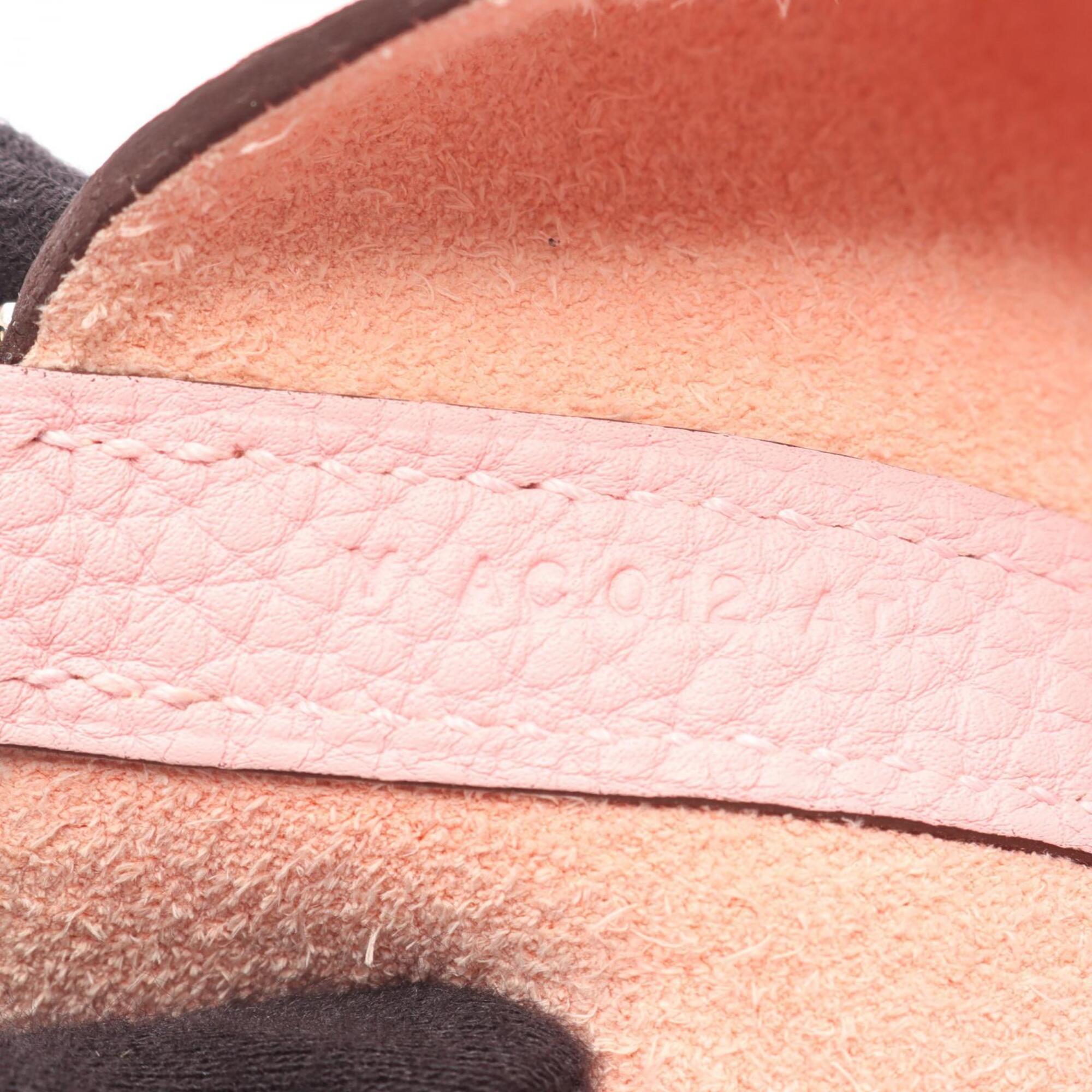 Hermes Pink Leather Handbag (Pre-Owned)
