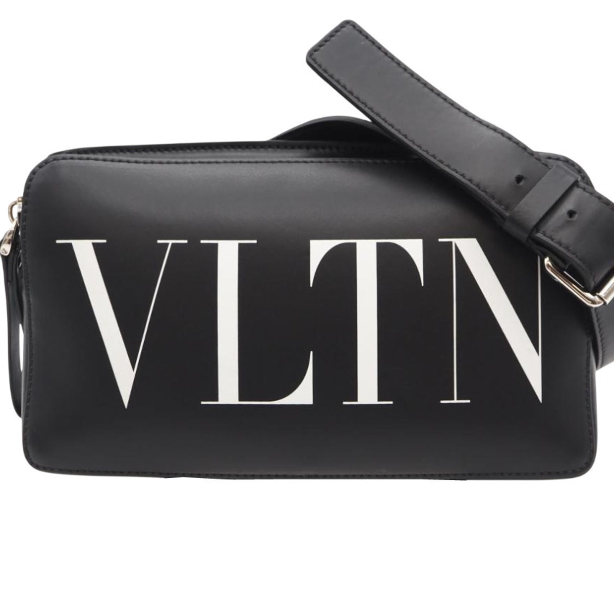 Valentino Black Leather Sling Bag (Pre-Owned)