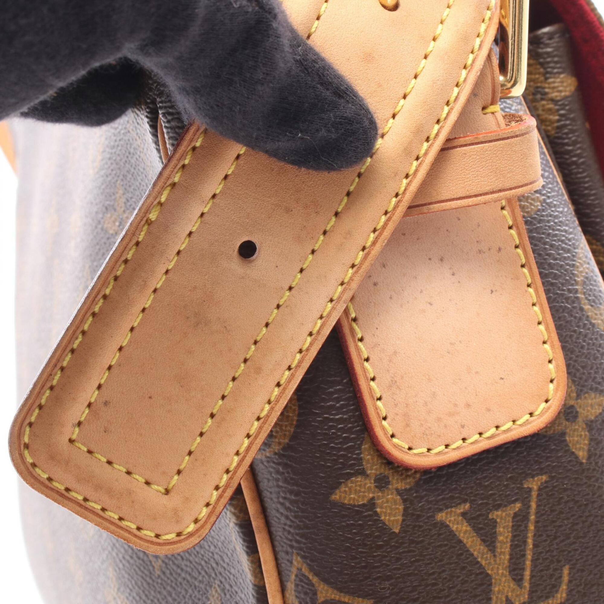 Louis Vuitton Brown Monogram Coated Canvas Handbag Shoulder Bag (Pre-Owned)