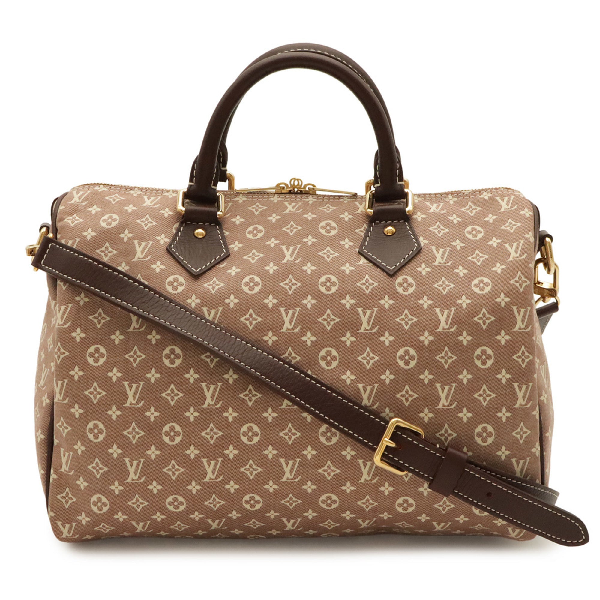 Louis Vuitton Sepia Canvas Leather Handbag Shoulder Bag (Pre-Owned)