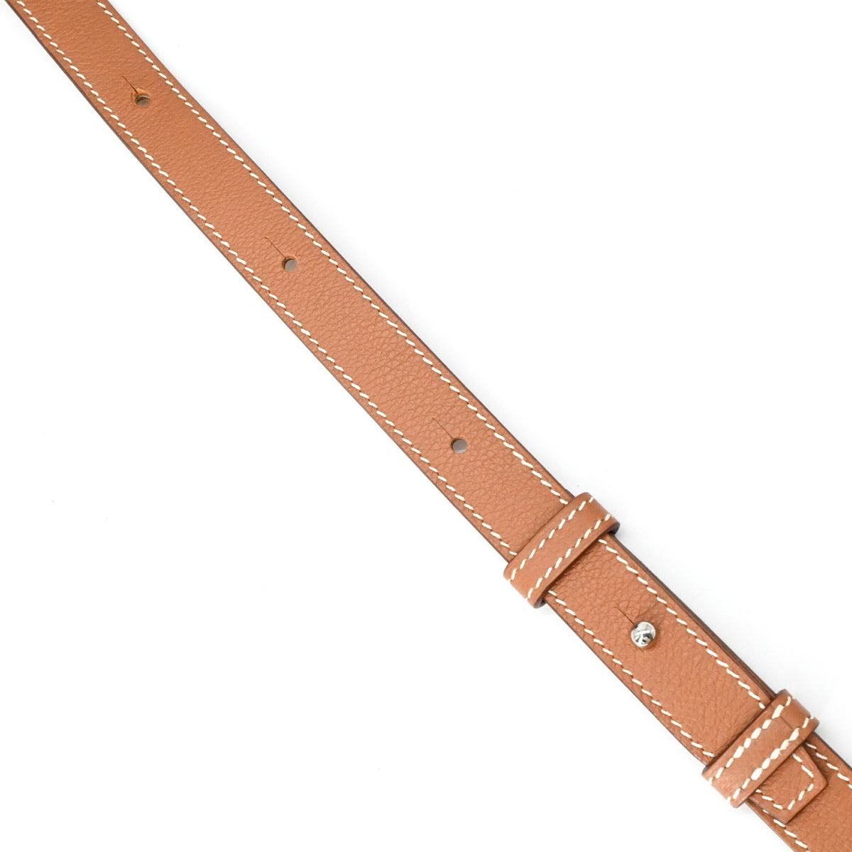 Hermes Gold Evercalf Leather Crossbody Bag Shoulder Bag (Pre-Owned)