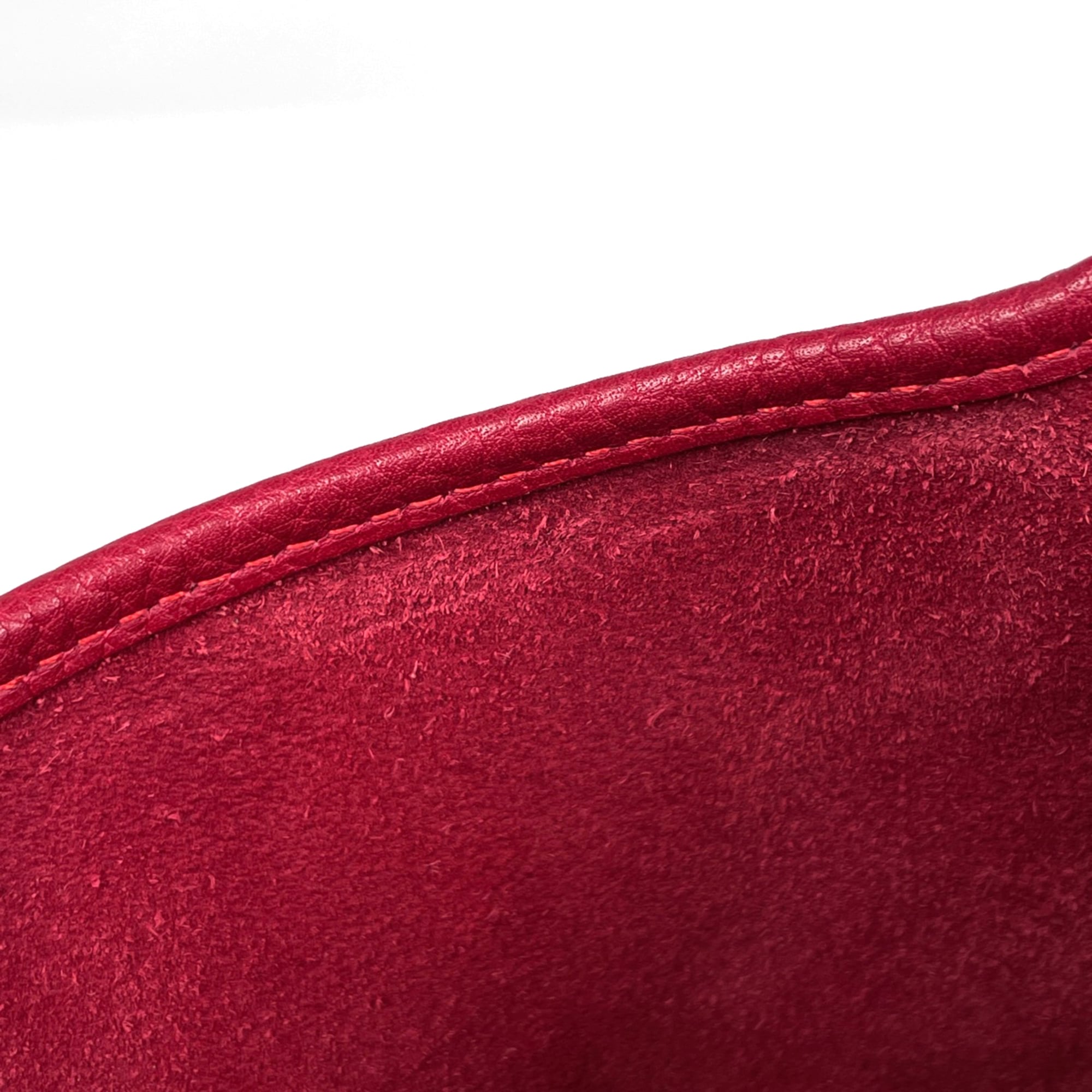 Hermes Rouge Vif Taurillon Clemence Leather Shoulder Bag (Pre-Owned)