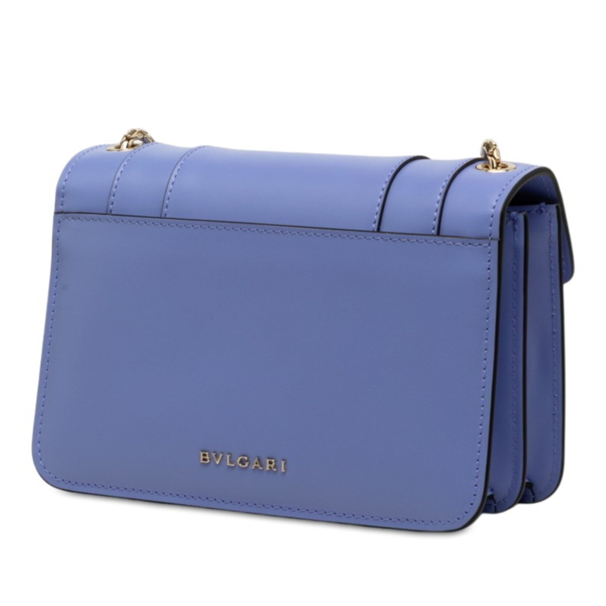 Bvlgari Purple Leather Shoulder Bag (Pre-Owned)