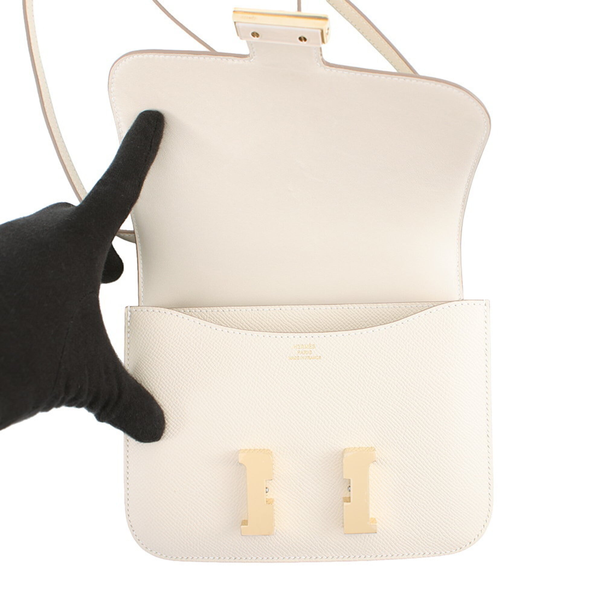 Hermes Constance Champagne Gold Epsom Leather Handbag Shoulder Bag (Pre-Owned)