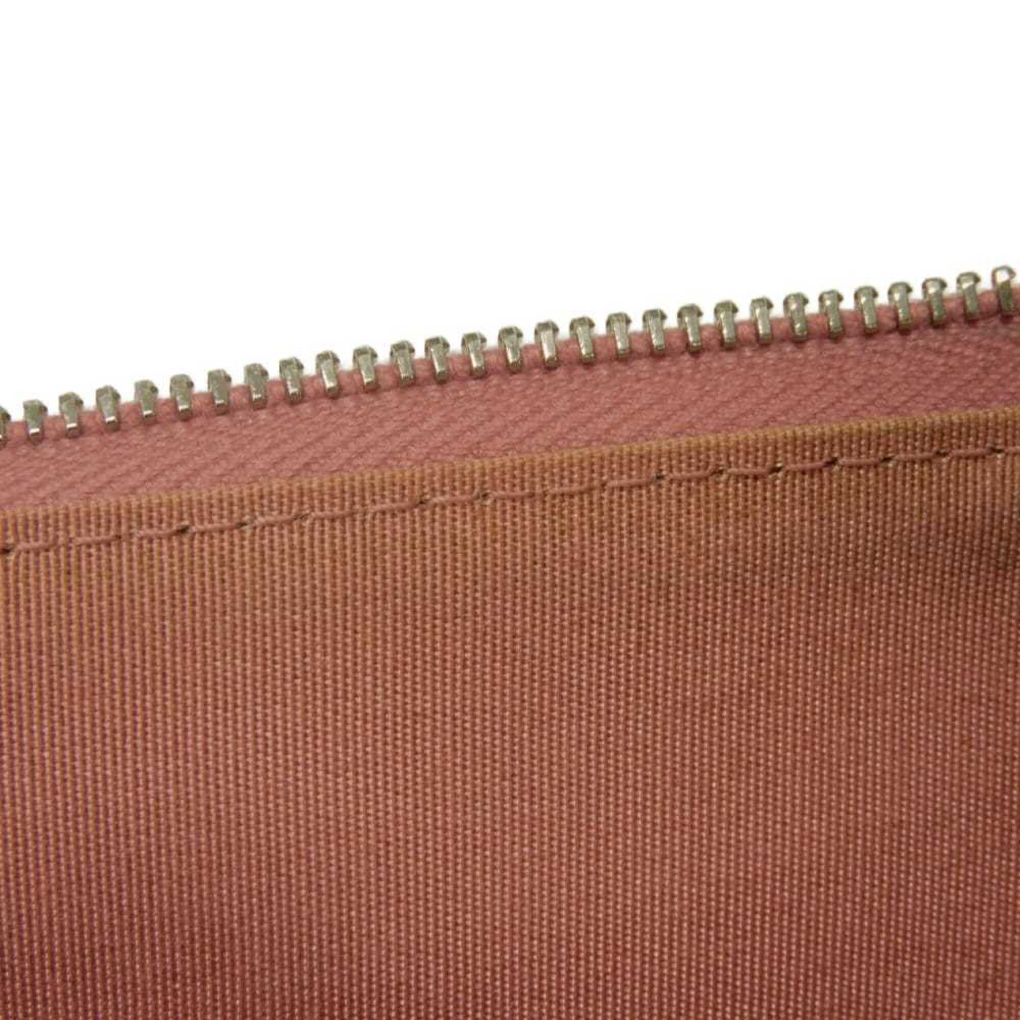 Chanel Camellia Pink Leather Coin Purse/Coin Case (Pre-Owned)