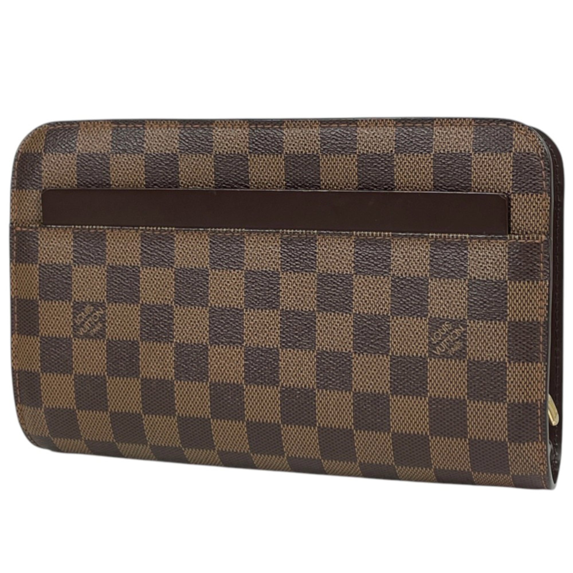 Louis Vuitton Brown Damier Canvas Damier Canvas Clutch Bag (Pre-Owned)