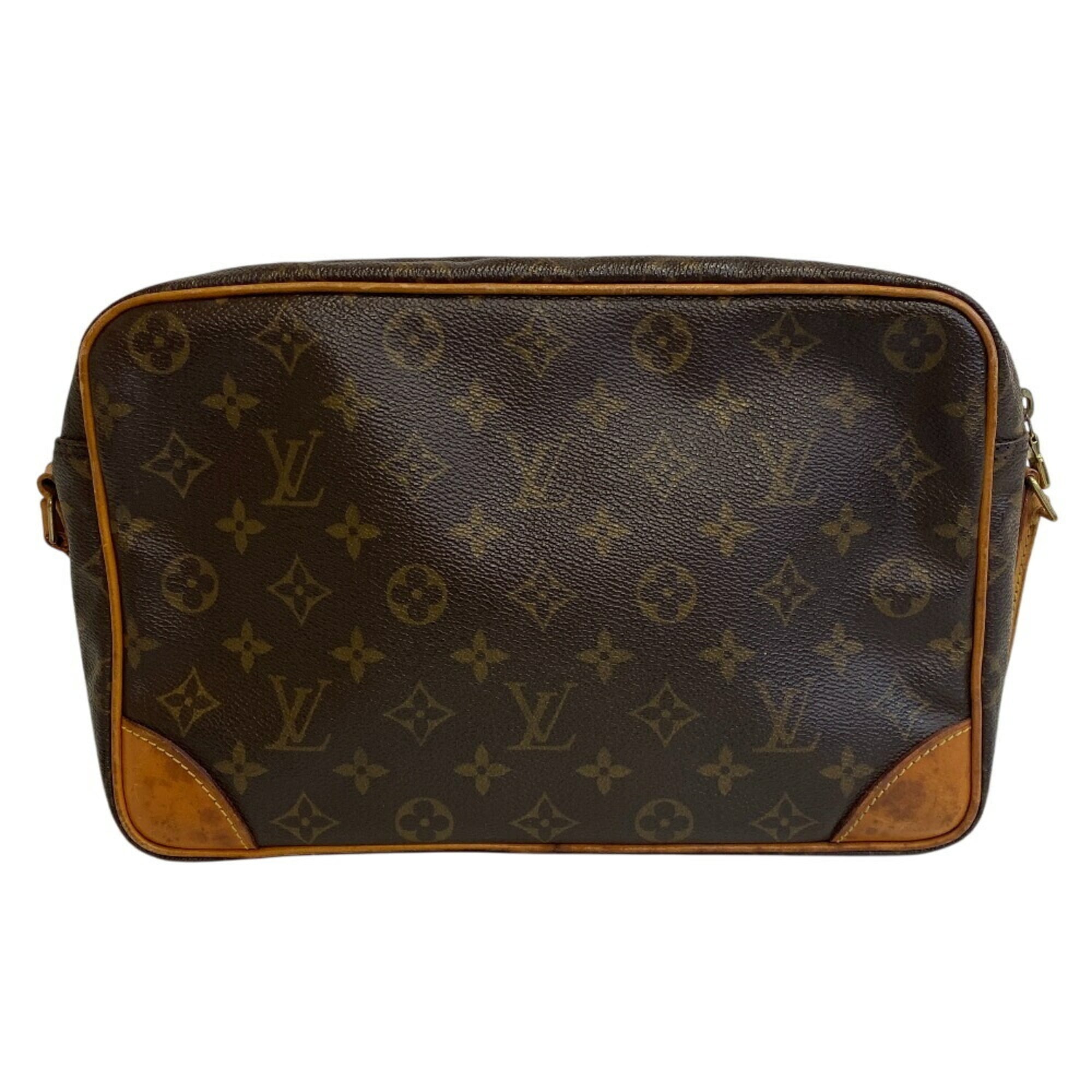 Louis Vuitton Brown Leather Shoulder Bag (Pre-Owned)
