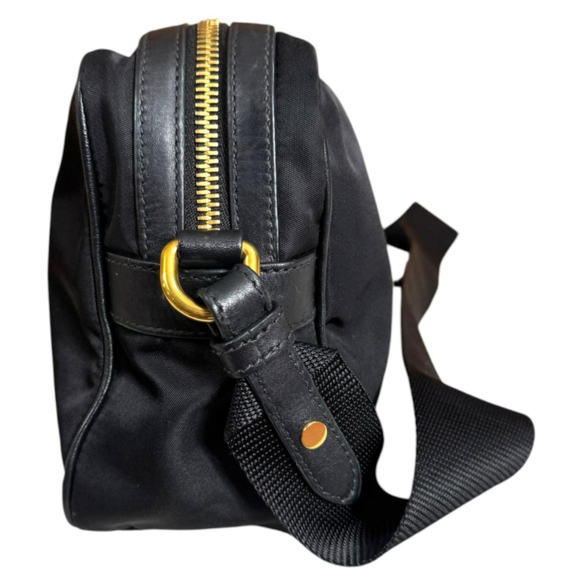 Prada Black Nylon Shoulder Bag (Pre-Owned)