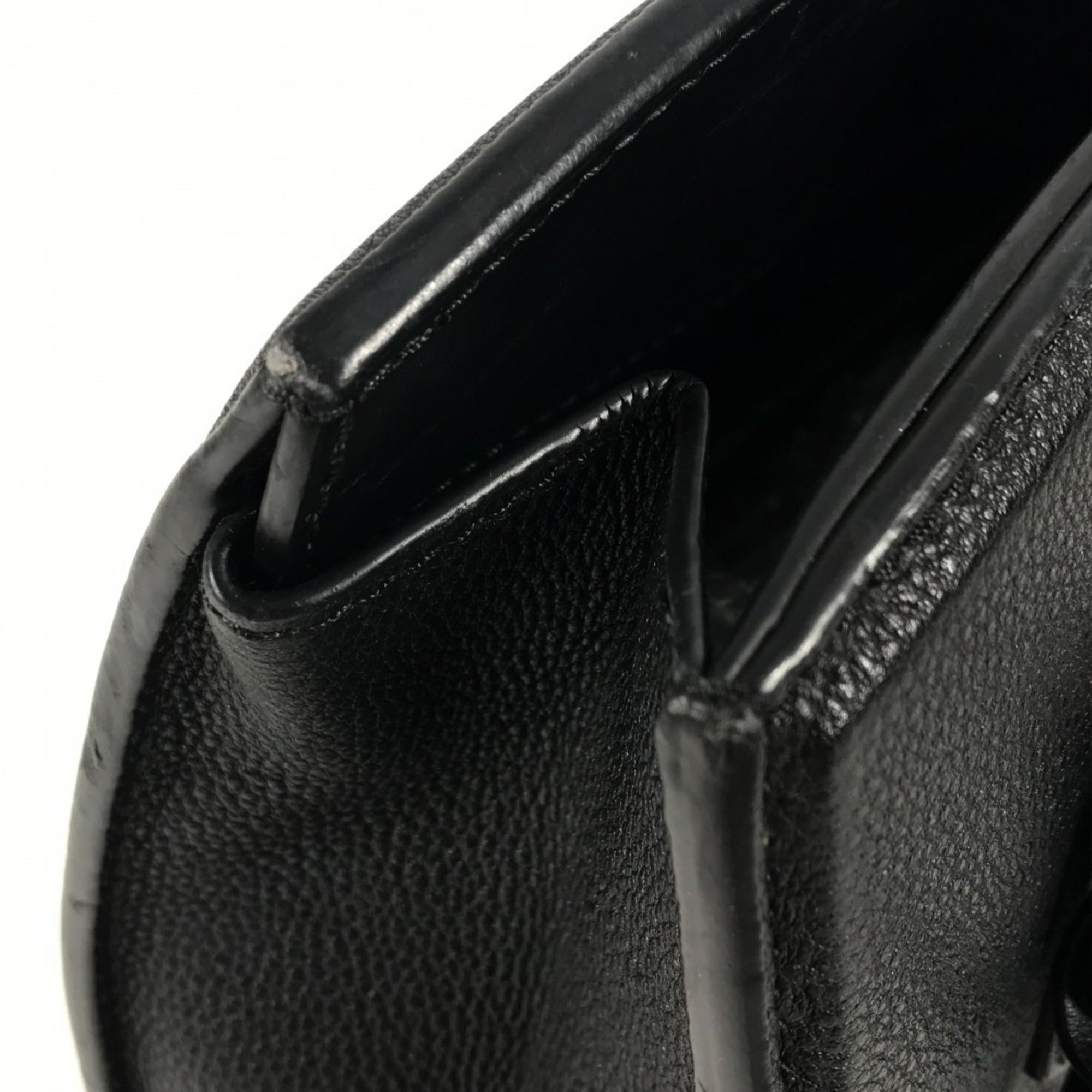 Louis Vuitton Black Noir Leather Handbag Tote Bag (Pre-Owned)