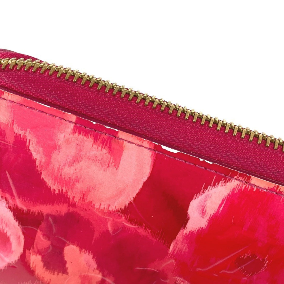 Louis Vuitton Pink Patent Leather Long Wallet (Bi-Fold) (Pre-Owned)