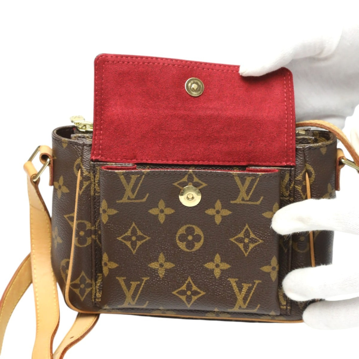 Louis Vuitton Brown Monogram Canvas Shoulder Bag (Pre-Owned)