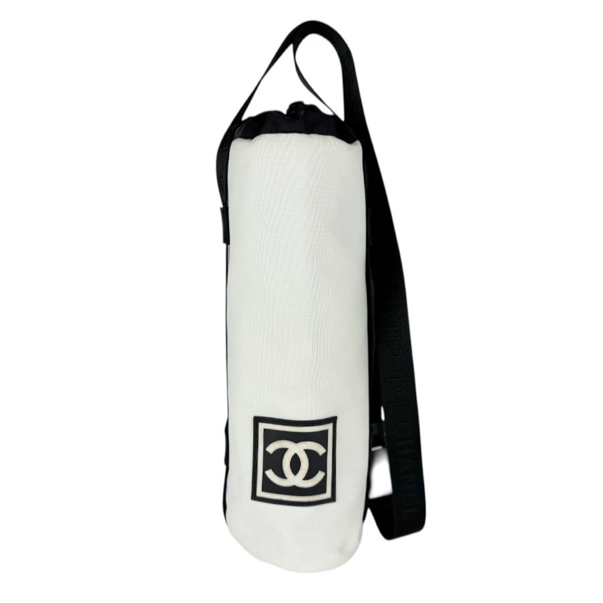 Chanel Black White Nylon Pouch (Pre-Owned)