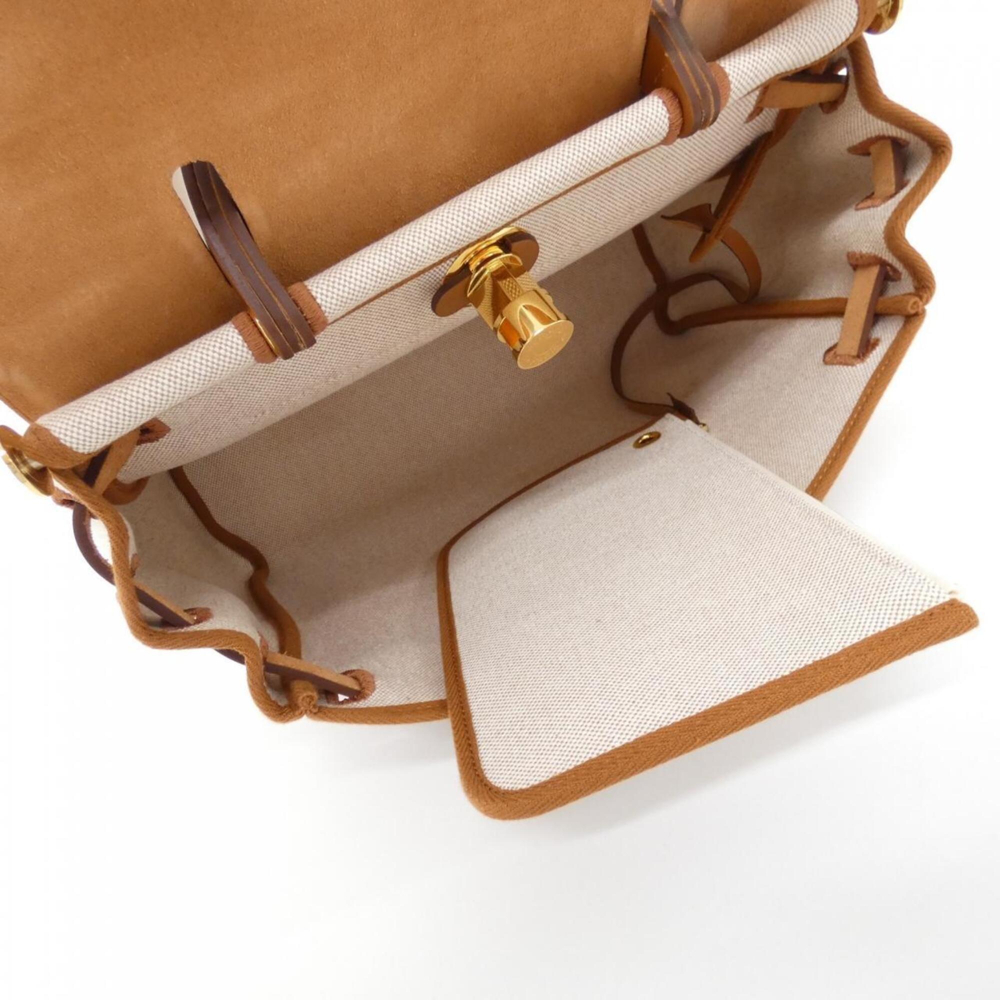 Hermes Beige Ecru Fauve Handbag Pouch (Pre-Owned)