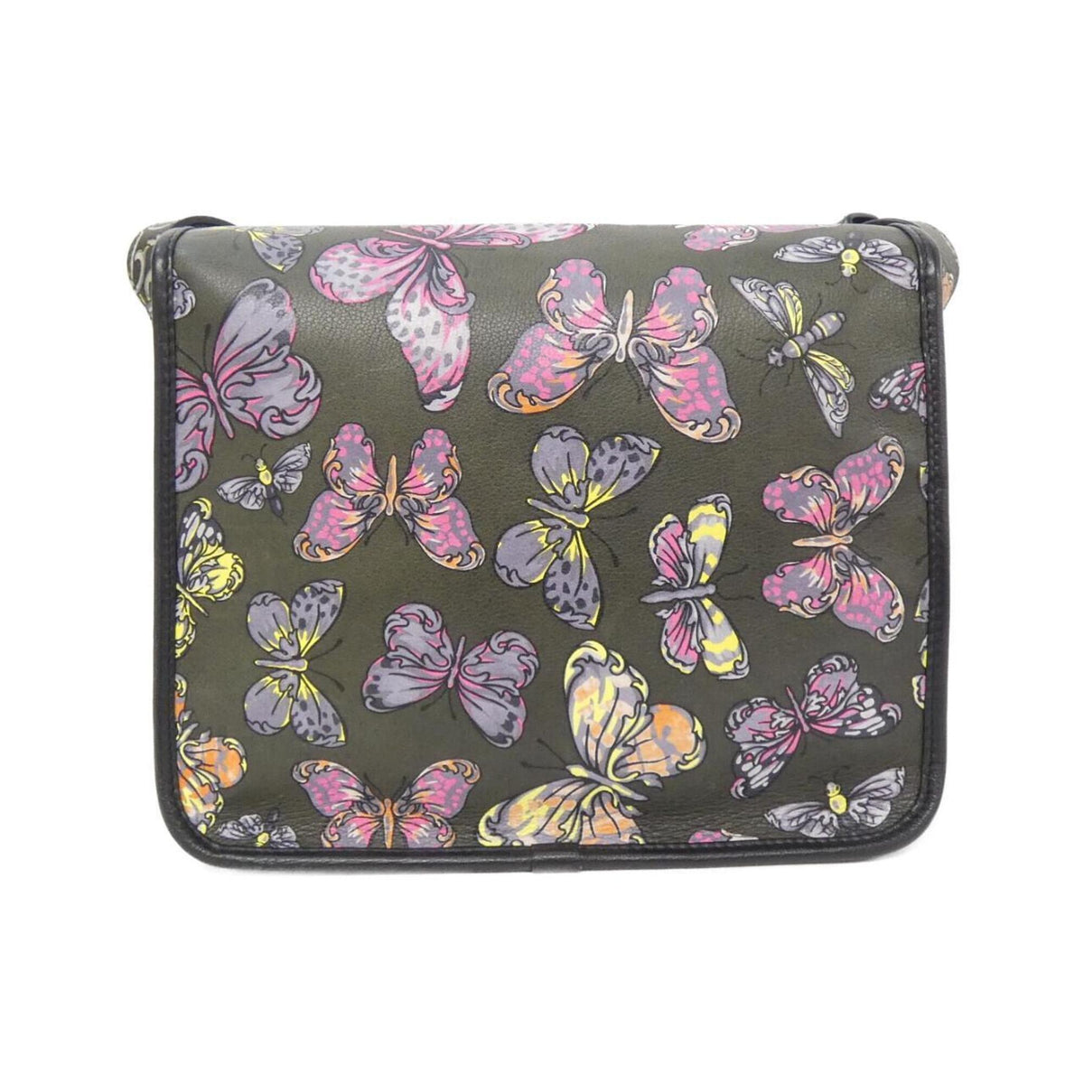 Loewe Black Green Pink Leather Shoulder Bag (Pre-Owned)
