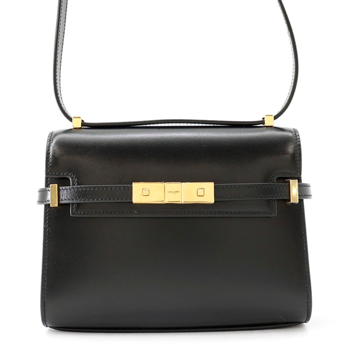 Yves Saint Laurent Black Leather Shoulder Bag (Pre-Owned)