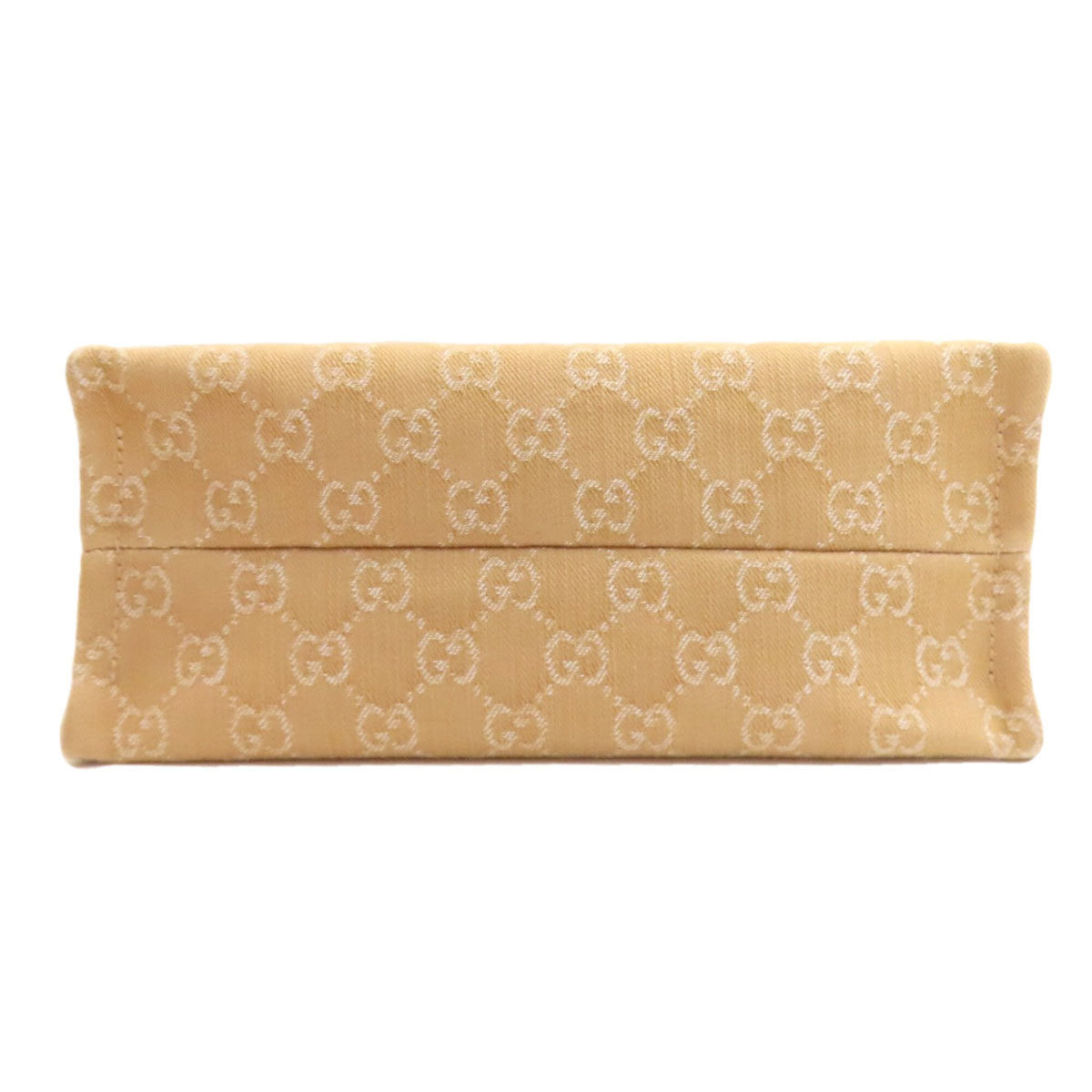 Gucci Beige Canvas Handbag Pouch (Pre-Owned)
