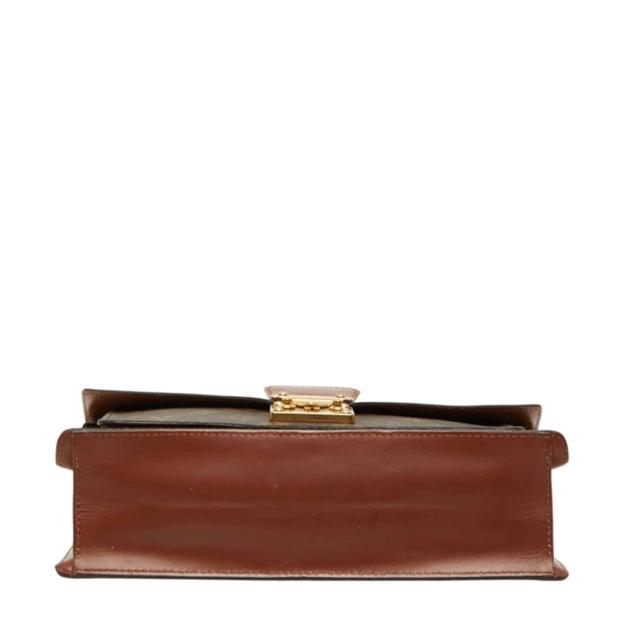 Louis Vuitton Brown Pvc Leather Handbag Shoulder Bag (Pre-Owned)