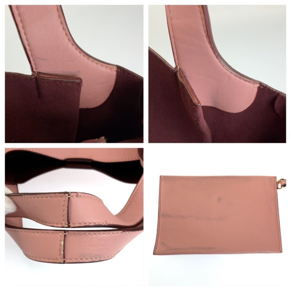 Stella Mccartney Pink Leather Pouch Shoulder Bag Tote Bag (Pre-Owned)