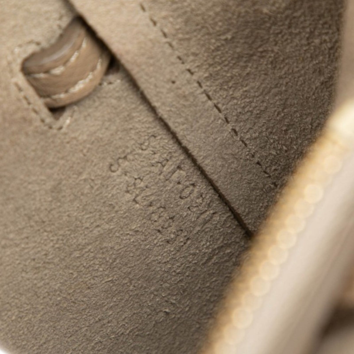 Celine Beige Leather Handbag Shoulder Bag (Pre-Owned)