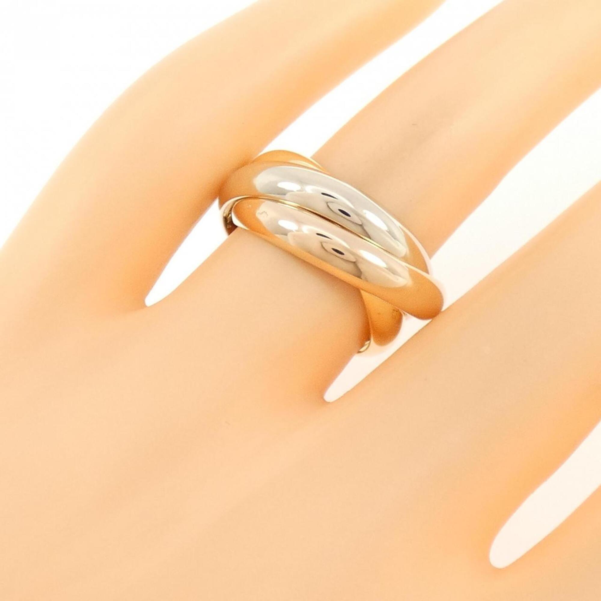 Cartier Pink Gold White Gold Yellow Gold Yellow Gold (18K) Pink Gold (18K) White Gold (18K) Band Ring (Pre-Owned)