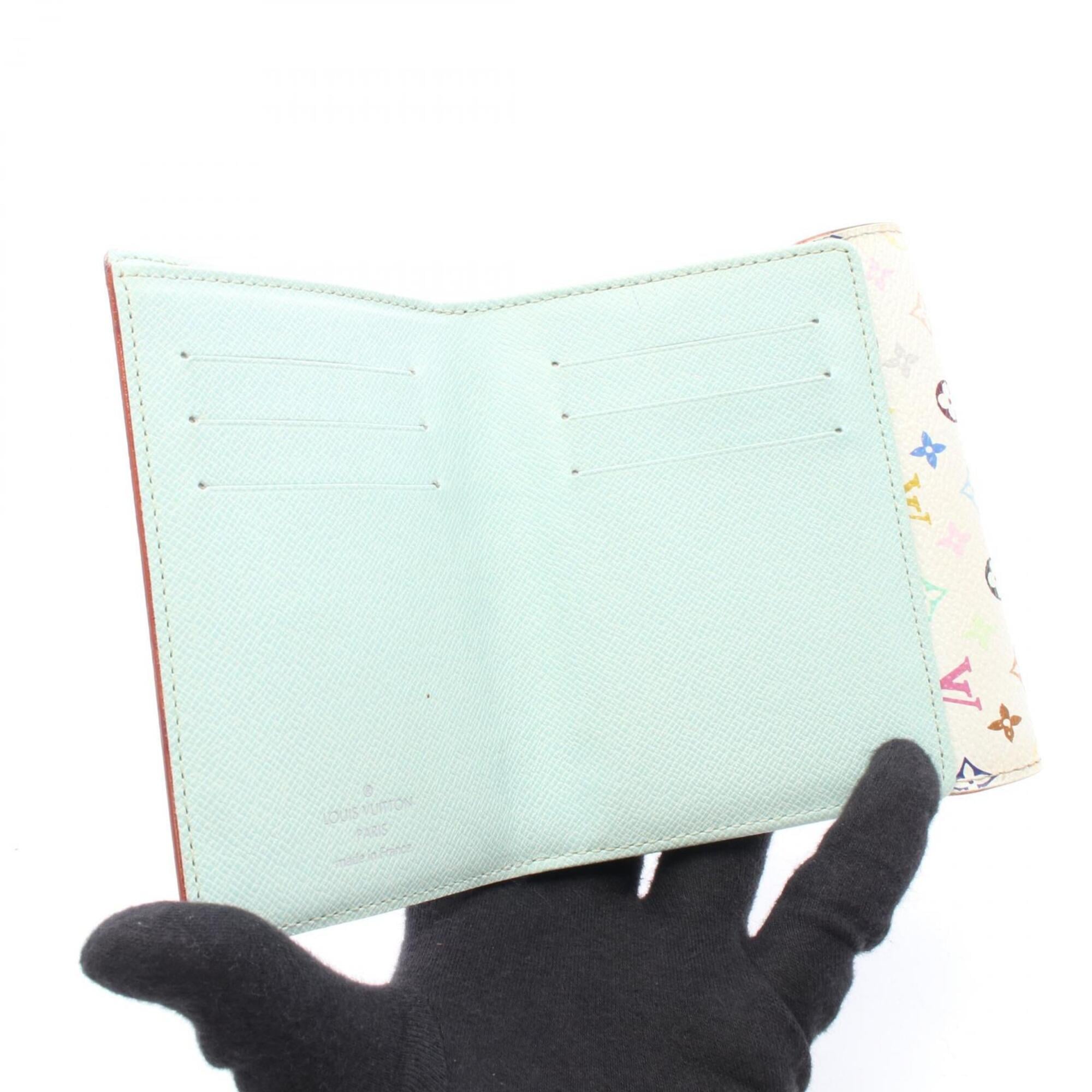 Louis Vuitton Blanc Multi-Color White Pvc Wallet (Tri-Fold) (Pre-Owned)