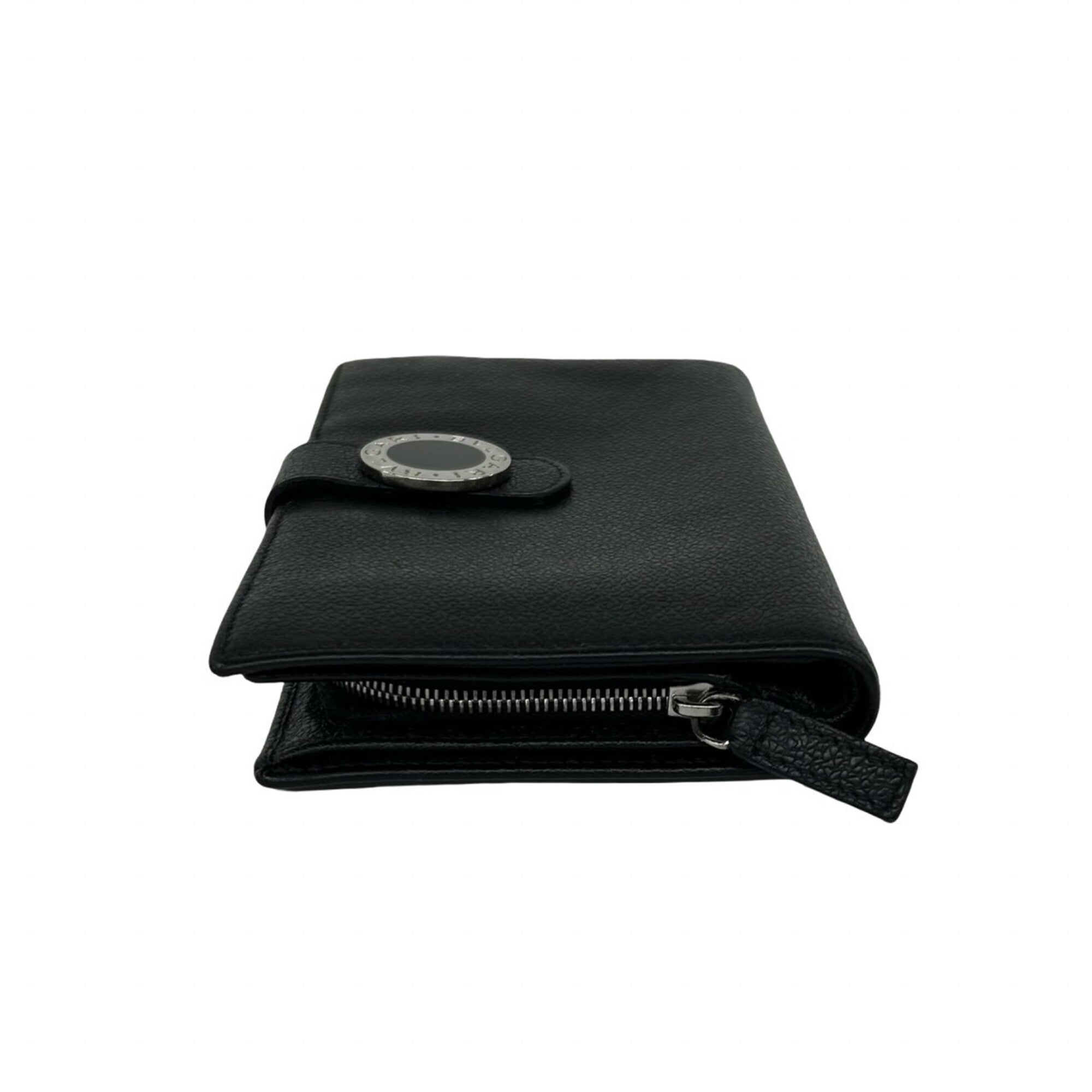 Bvlgari Black Leather Wallet (Bi-Fold) (Pre-Owned)