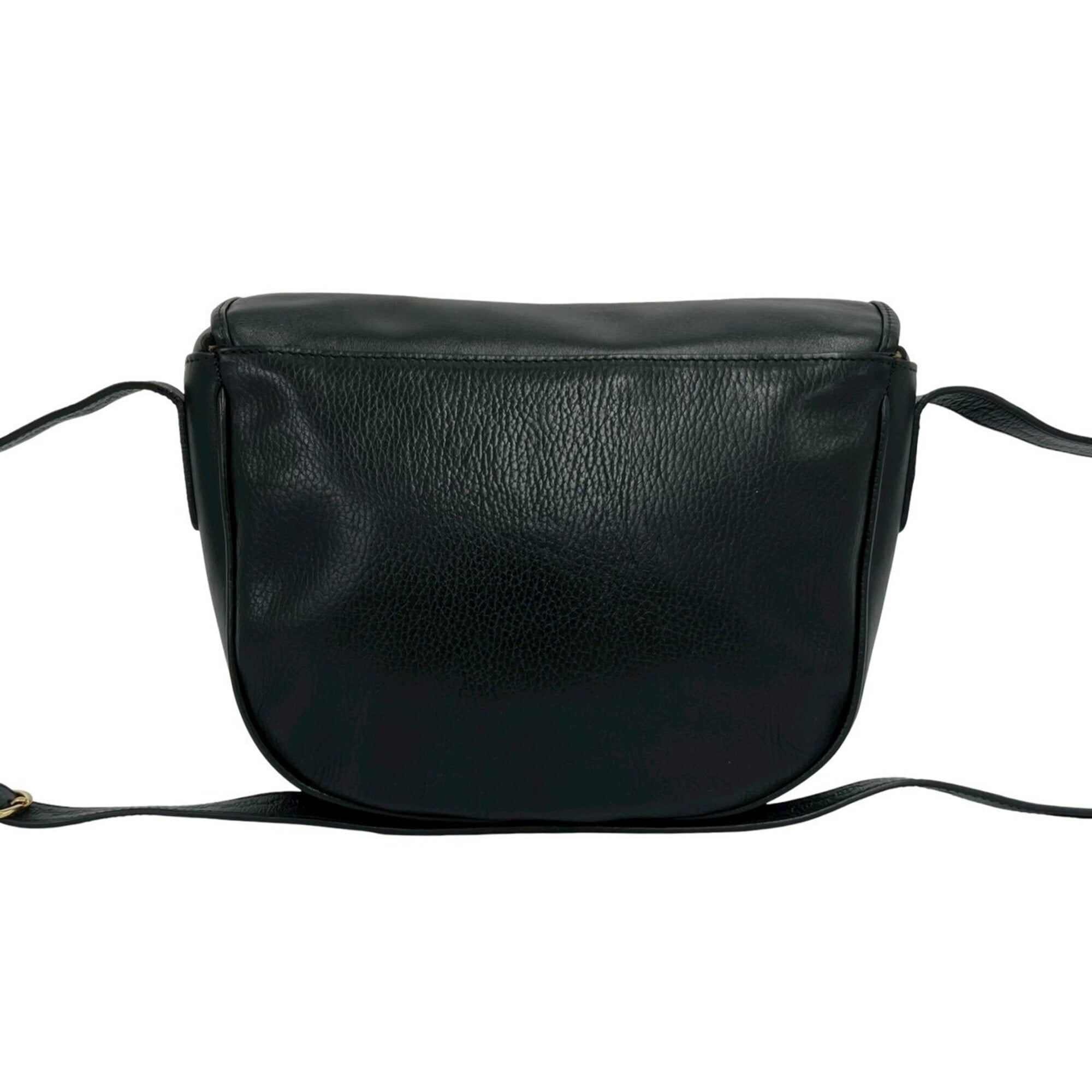 Burberry Black Leather Shoulder Bag (Pre-Owned)