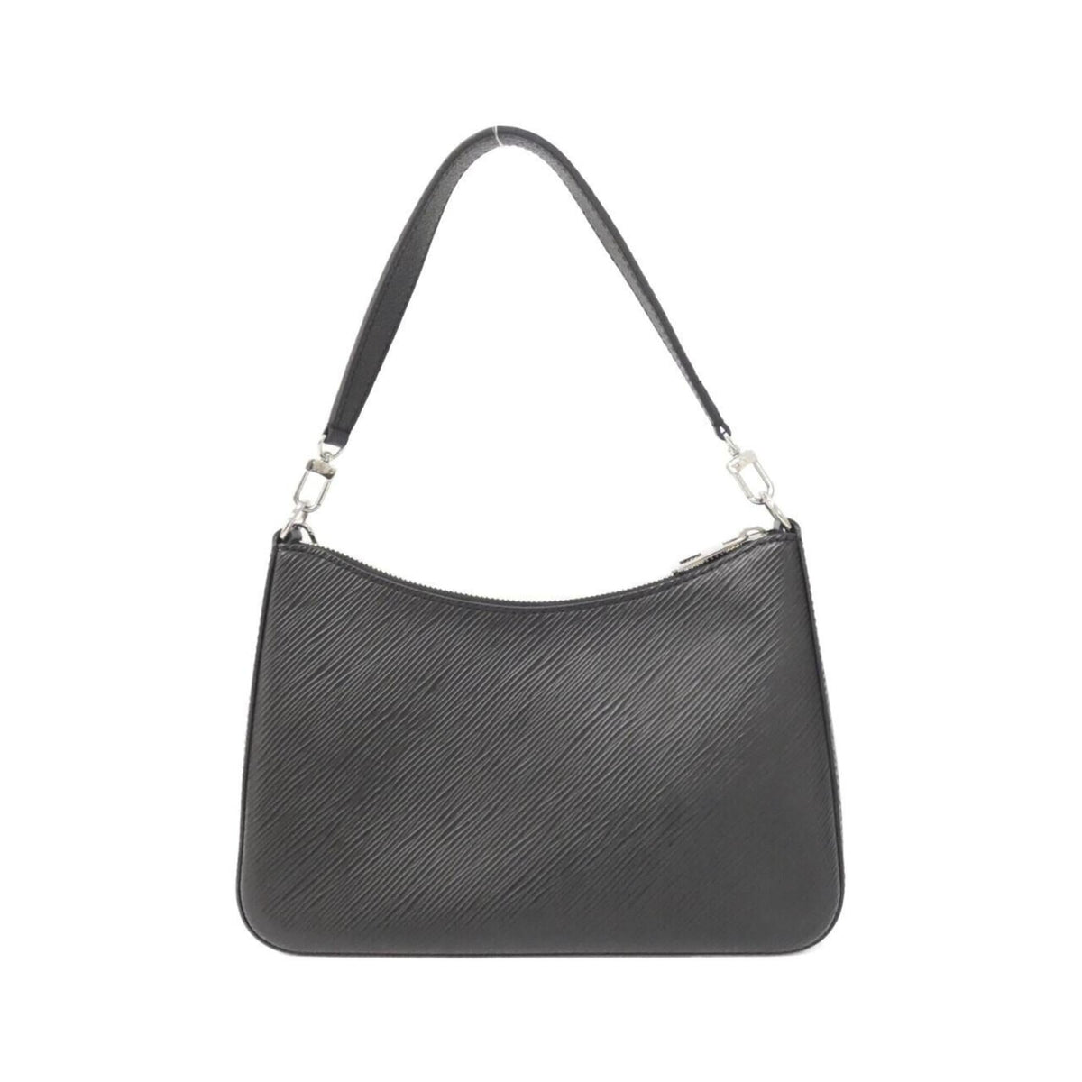 Louis Vuitton Black Leather Pouch Shoulder Bag (Pre-Owned)