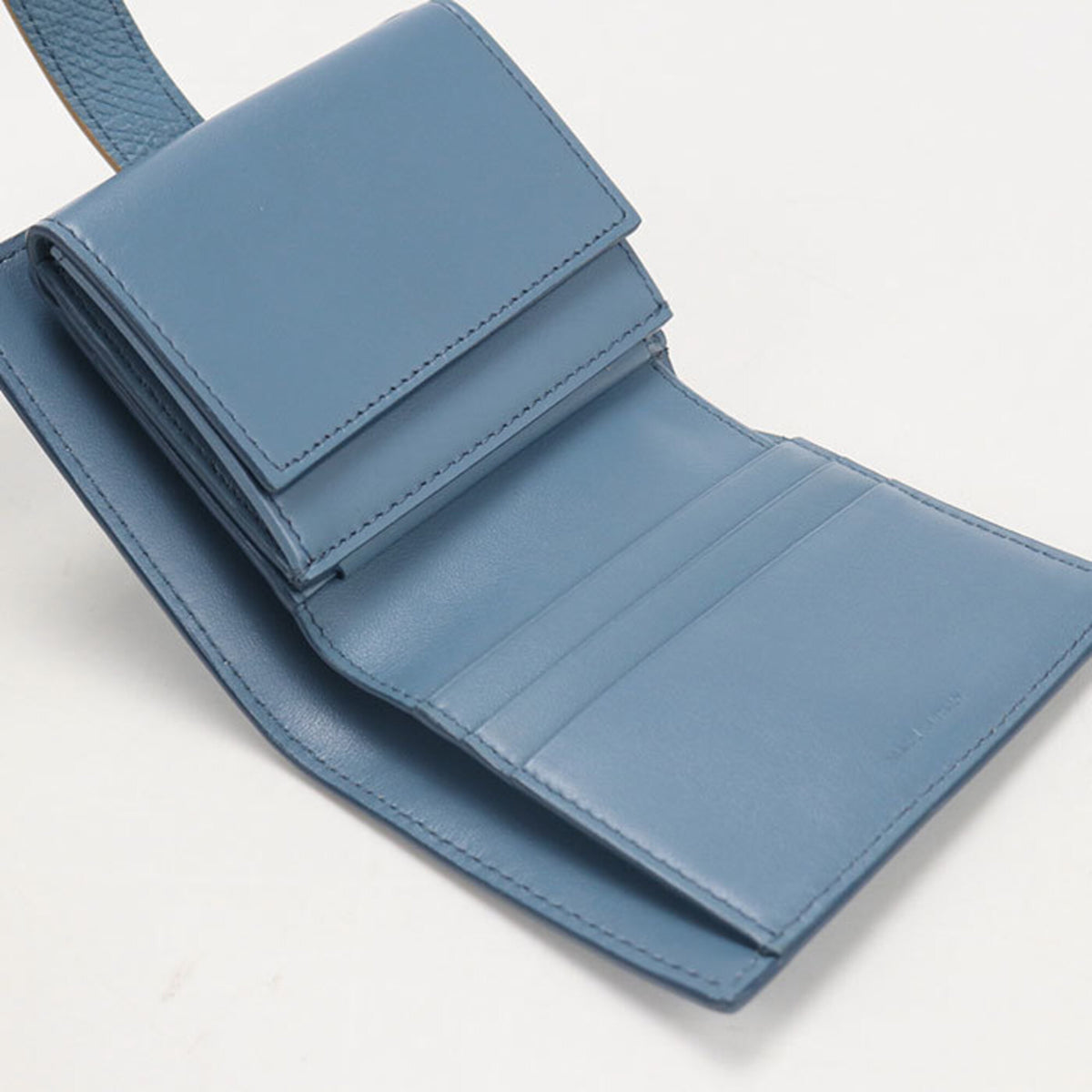 Celine Blue Leather Wallet (Bi-Fold) (Pre-Owned)