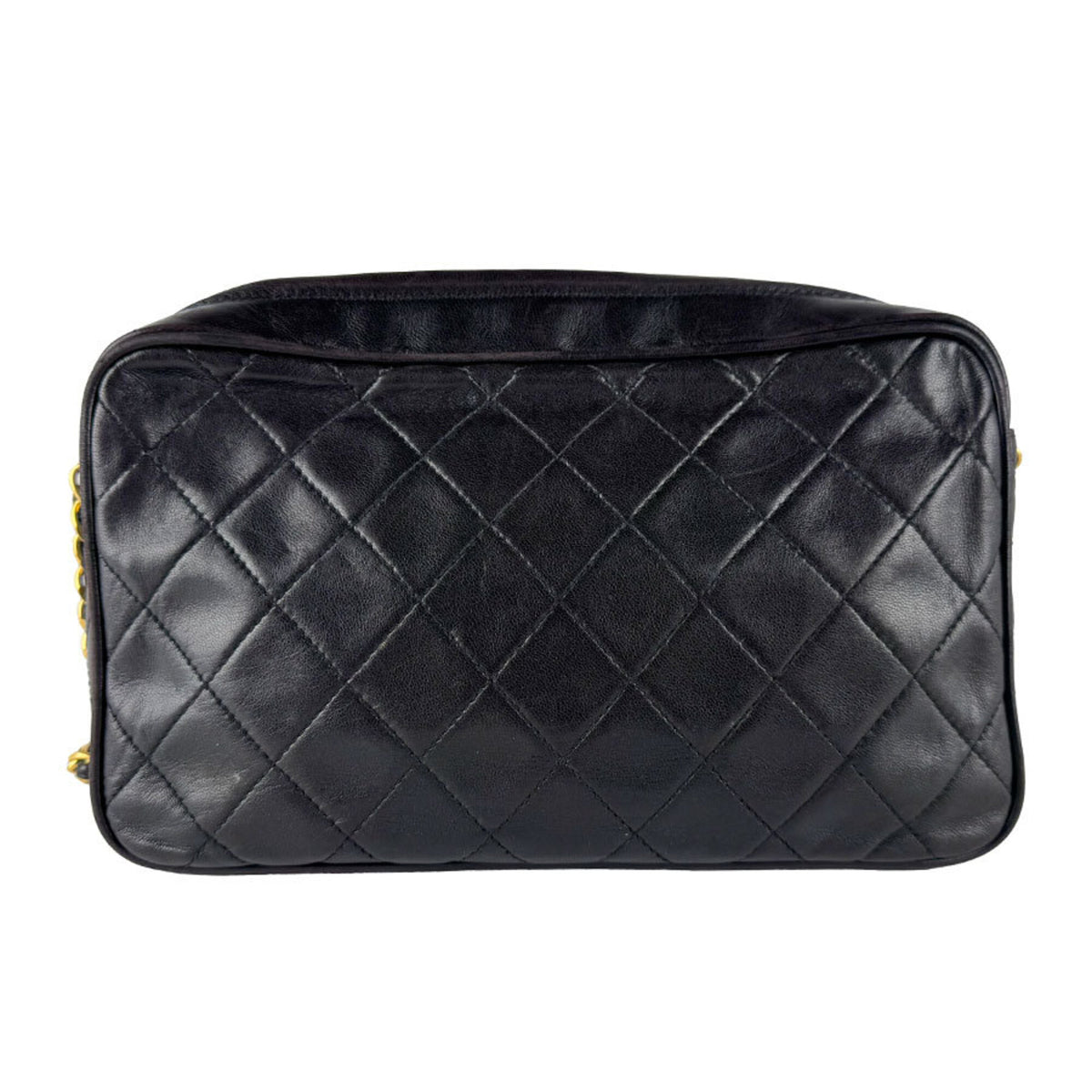 Chanel Black Leather Shoulder Bag (Pre-Owned)