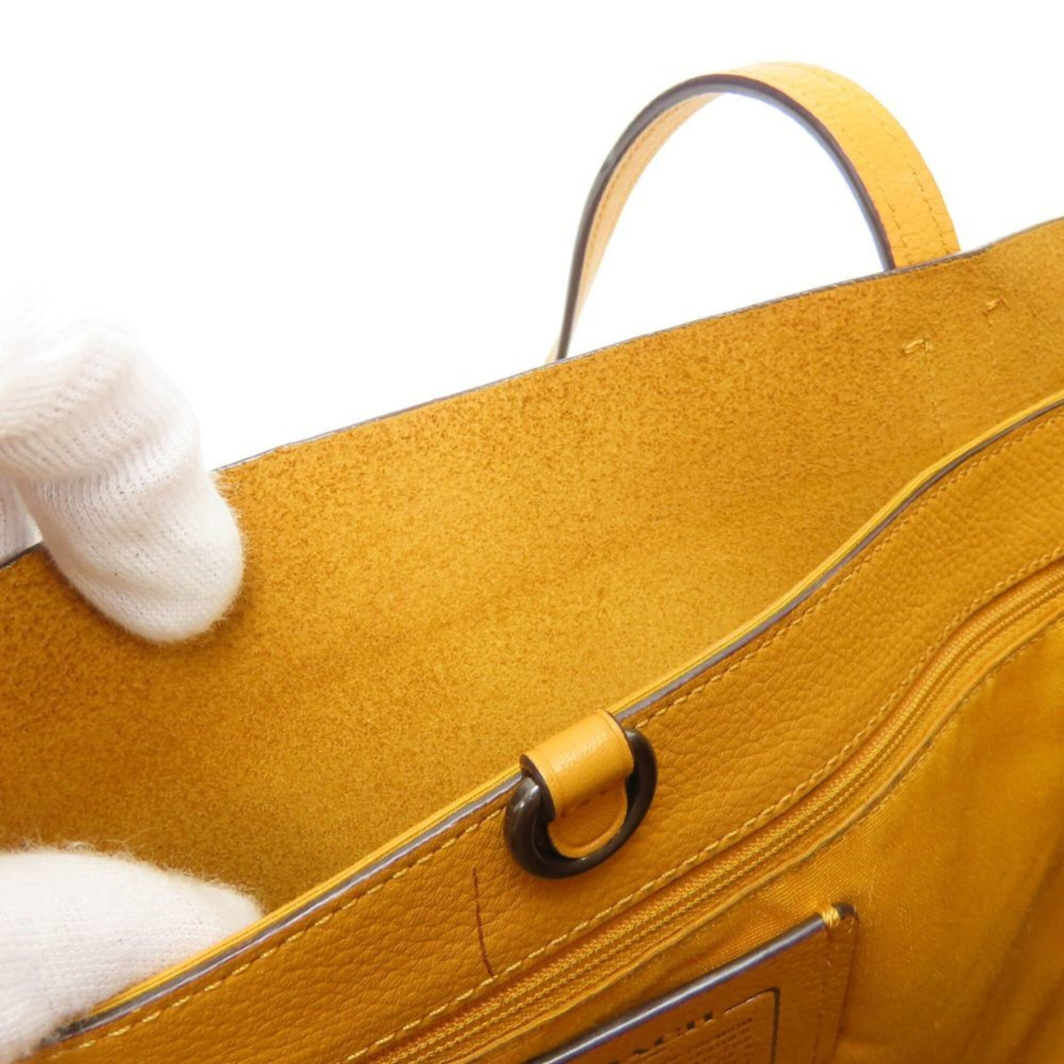 Coach Mustard Leather Tote Bag (Pre-Owned)