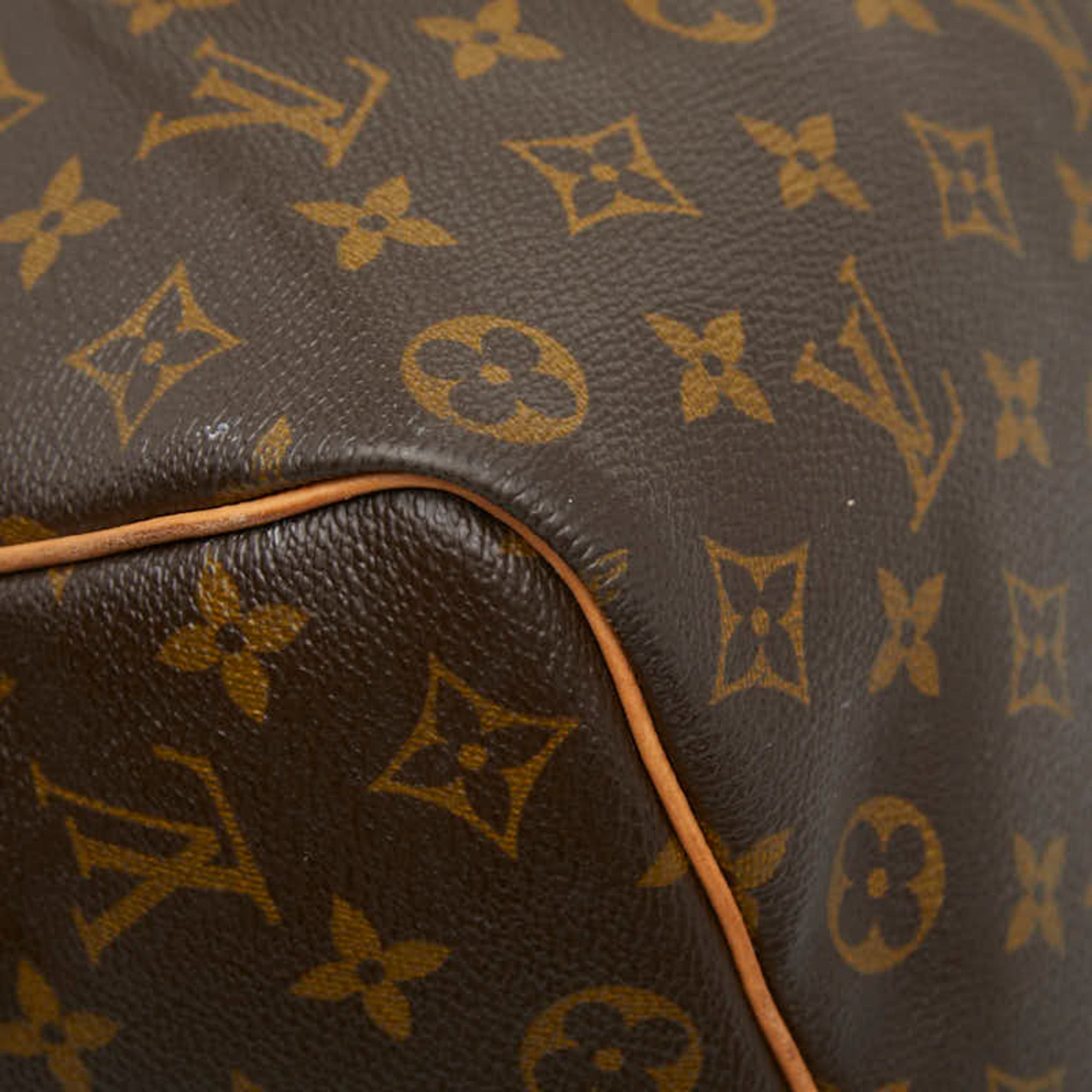 Louis Vuitton Brown Pvc Leather Boston Bag Shoulder Bag (Pre-Owned)