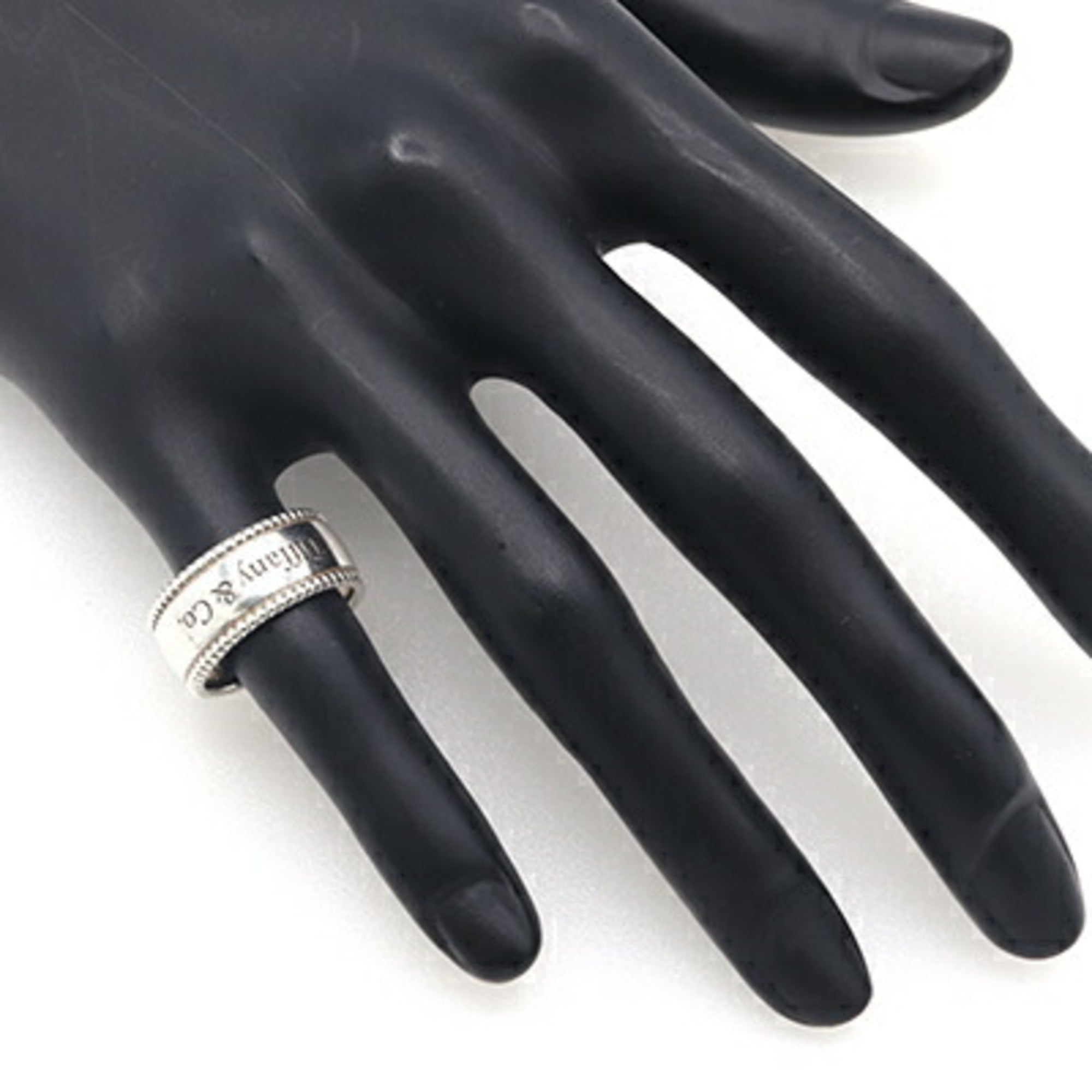Tiffany Silver Sterling Silver 925 Band Ring (Pre-Owned)