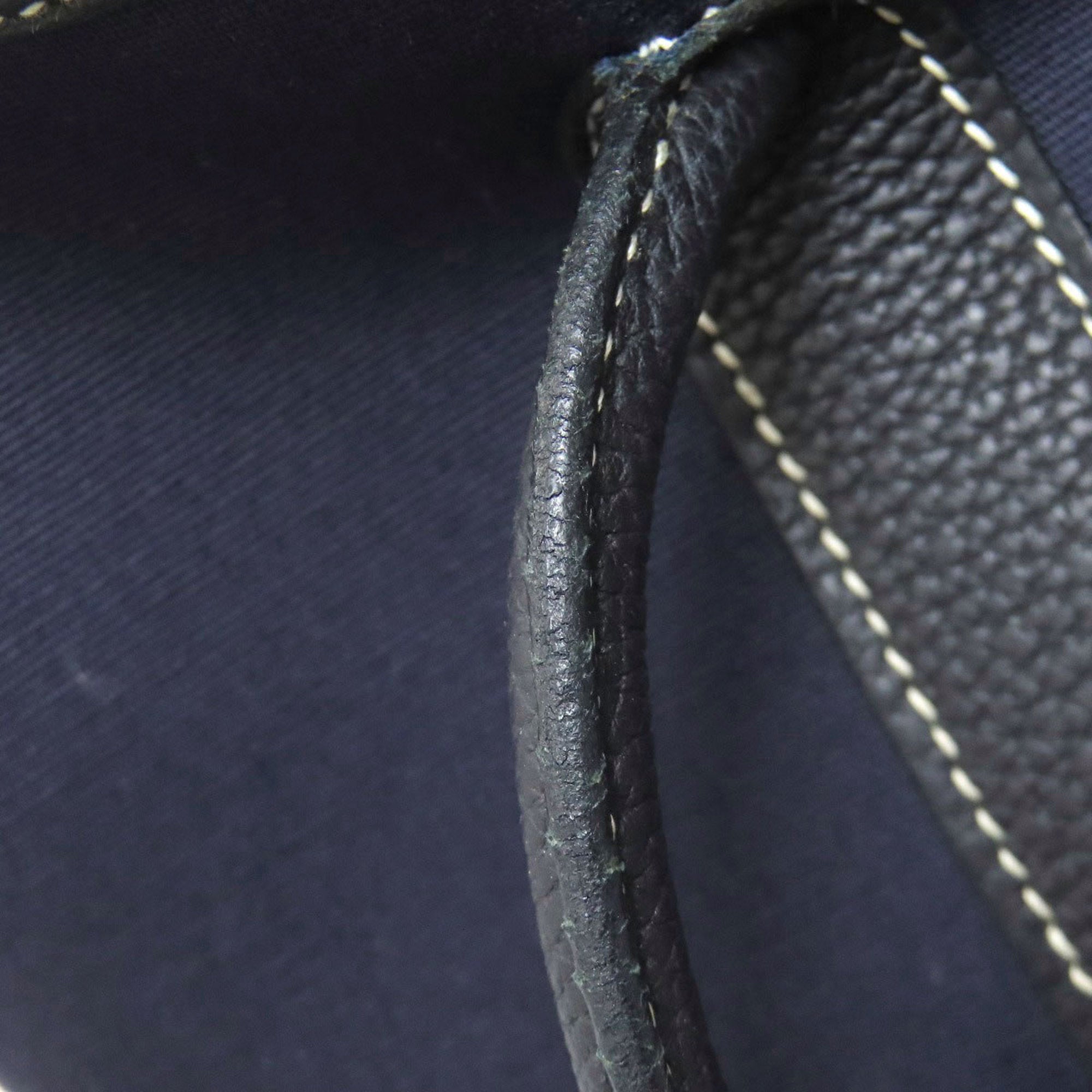 Hermes Navy Toile Officier Tote Bag (Pre-Owned)