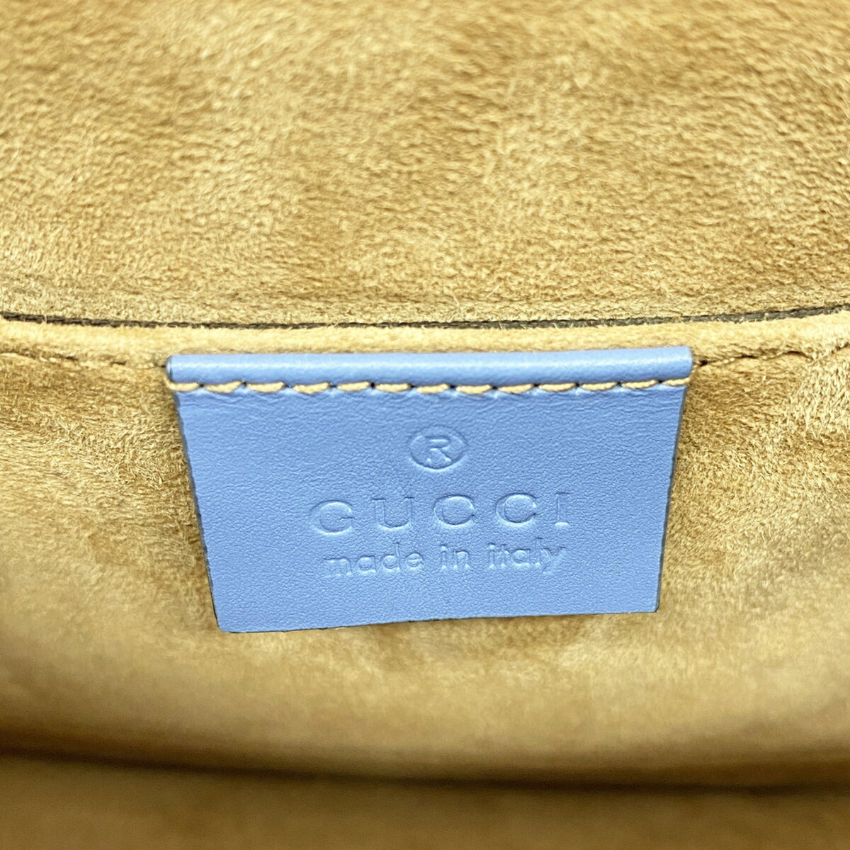Gucci Blue Leather Handbag (Pre-Owned)