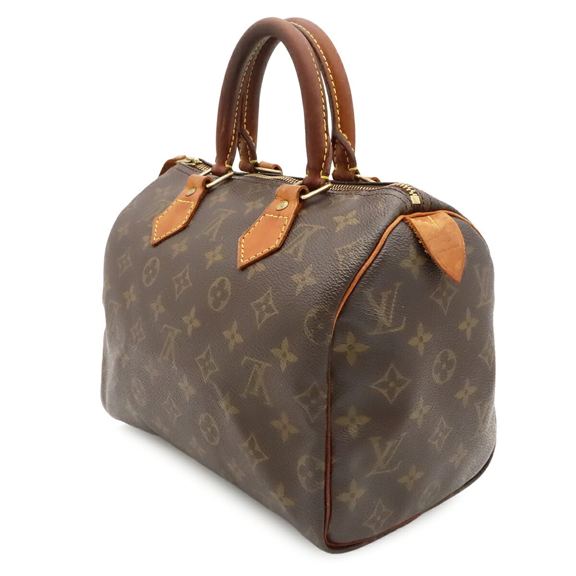 Louis Vuitton Brown White Monogram Handbag (Pre-Owned)