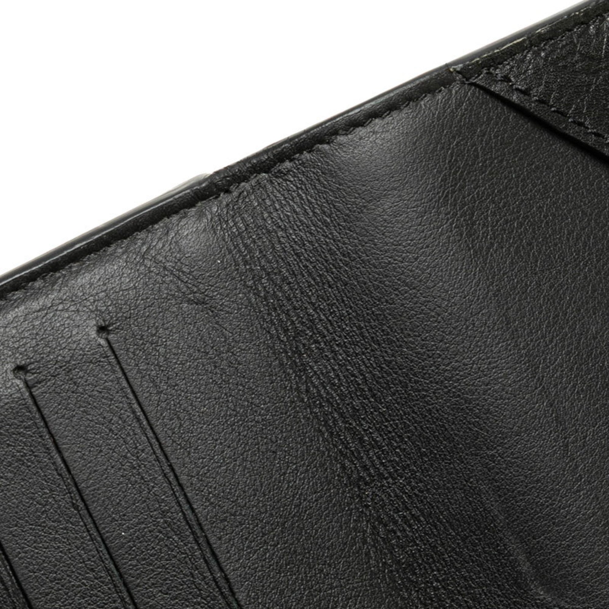 Louis Vuitton Black Noir Leather Coin Purse/Coin Case (Pre-Owned)