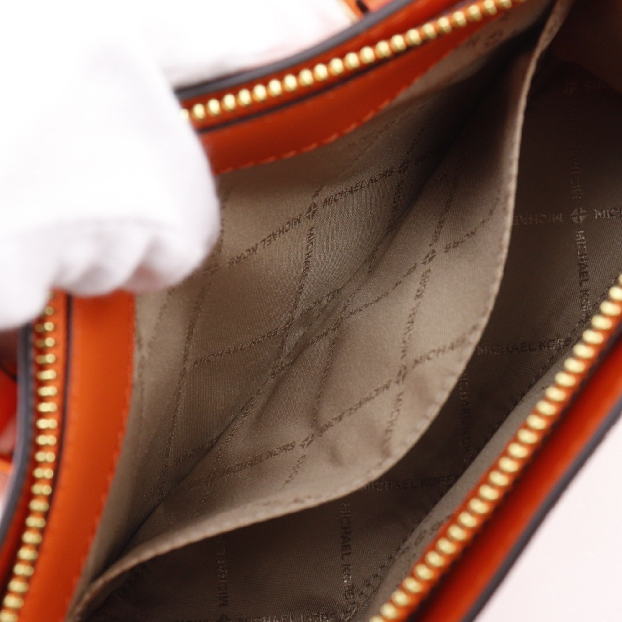 Michael Kors Orange Leather Handbag (Pre-Owned)