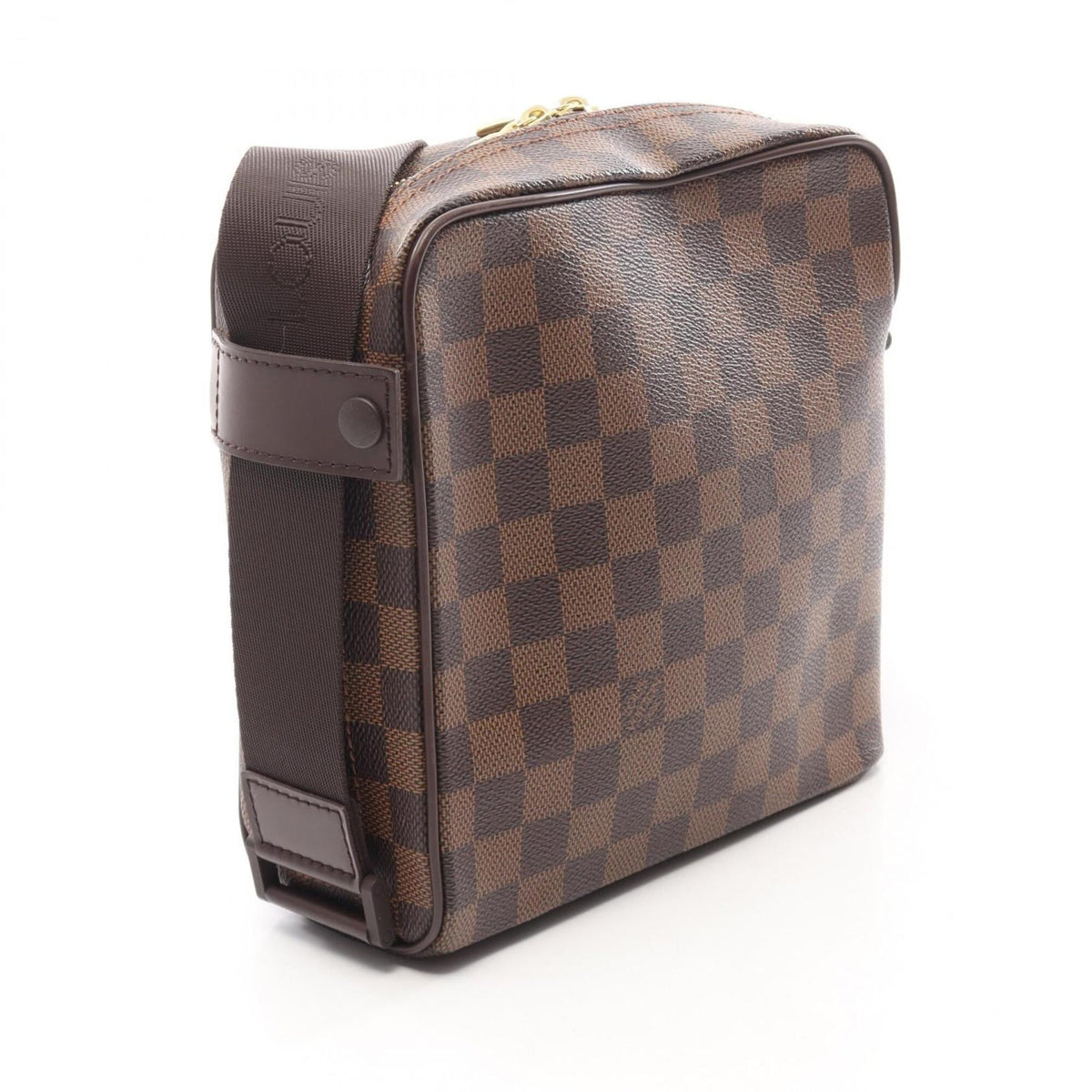 Louis Vuitton Brown Damier Canvas Coated Canvas Leather Handbag Shoulder Bag (Pre-Owned)