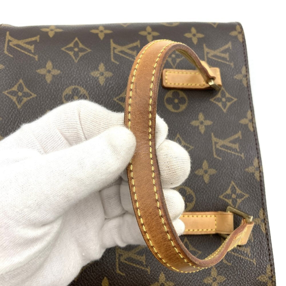 Louis Vuitton Brown Monogram Canvas Handbag (Pre-Owned)