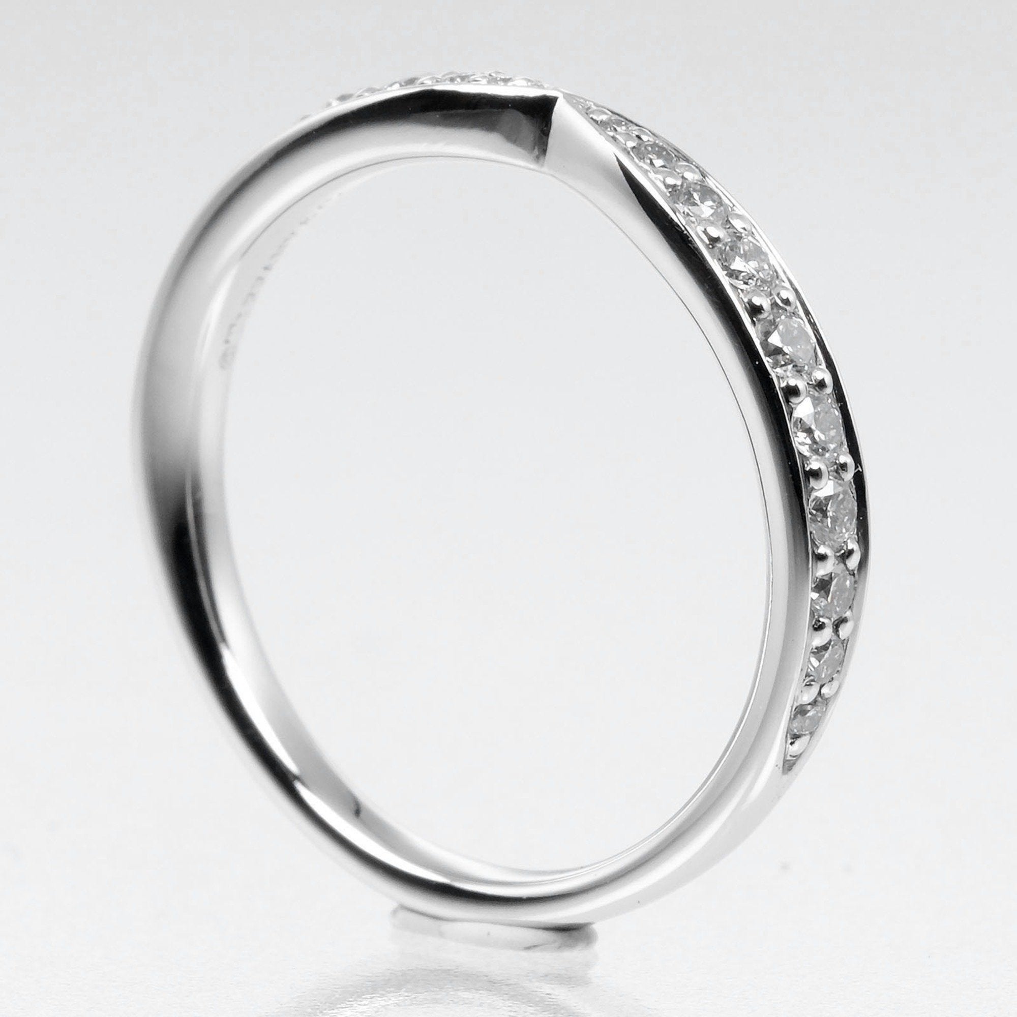 Tiffany Platinum Platinum 950 Band Ring (Pre-Owned)