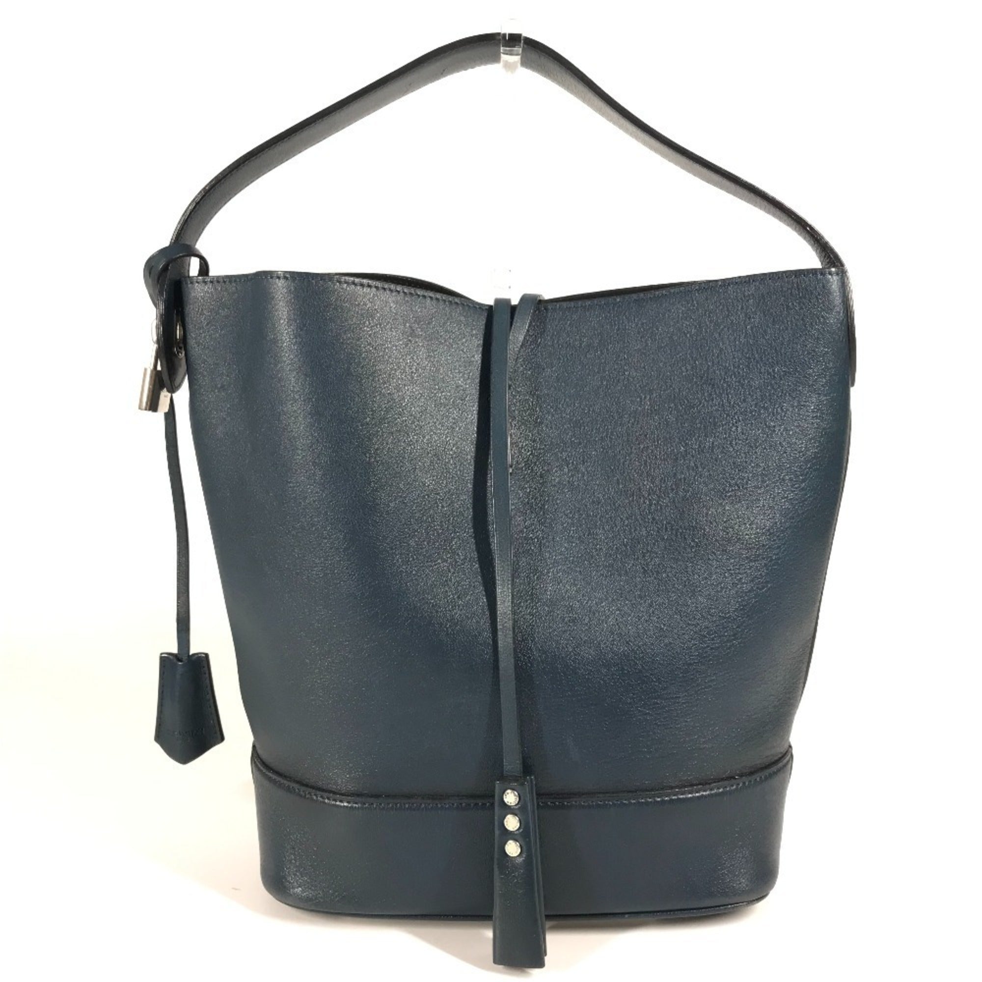 Louis Vuitton Blue Leather Pouch Shoulder Bag (Pre-Owned)